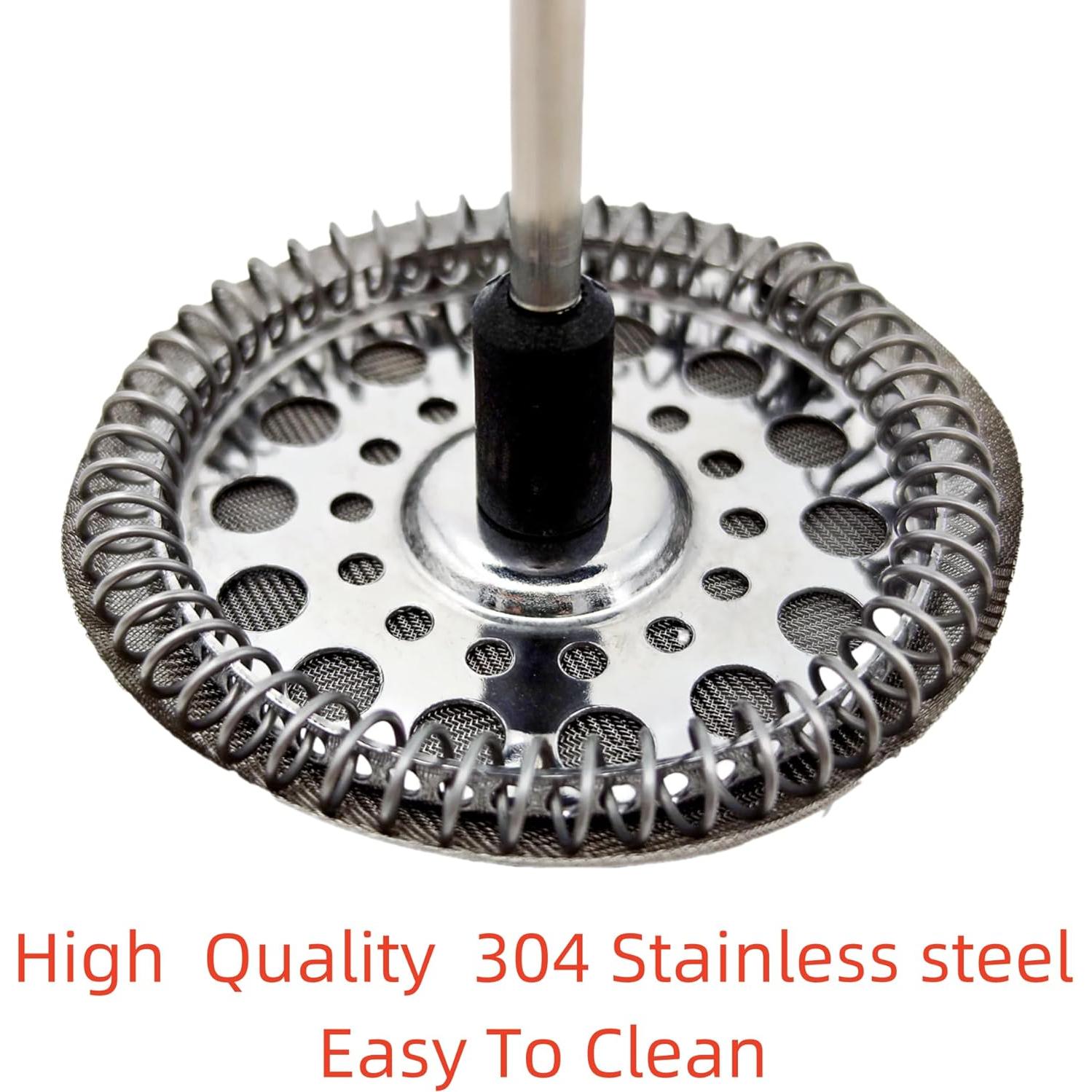 6 Filtros de Acero Inoxidable Ruilida para Prensa Francesa 10 cm