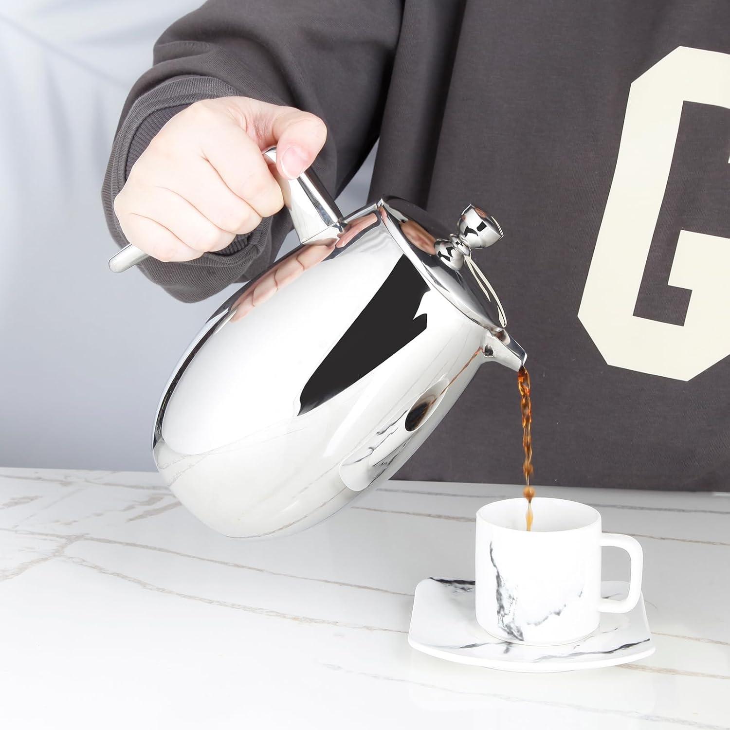 Cafetera Francesa Easyworkz Nando 350ml Acero Inoxidable Térmica