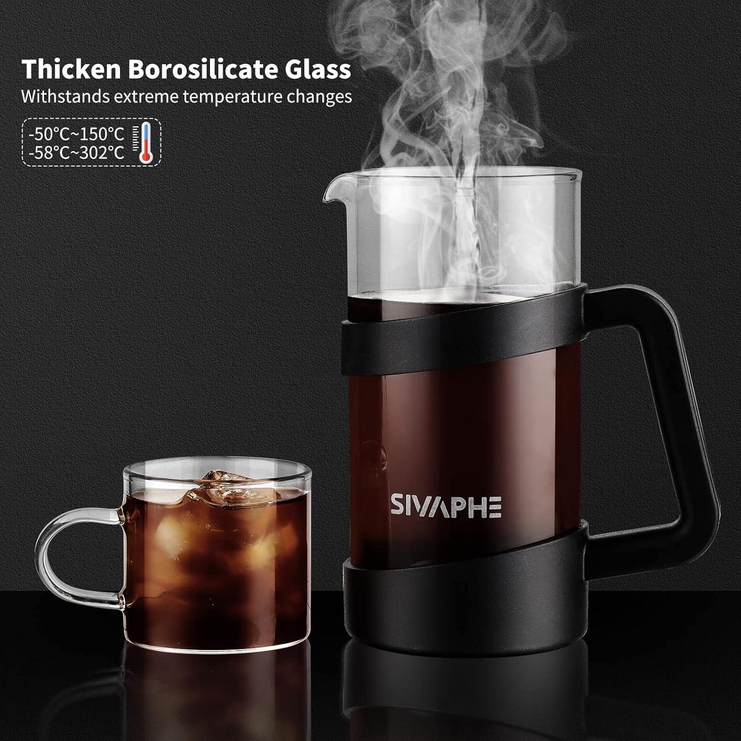 Cafetera Prensa Francesa Sivaphe 12oz Borosilicato Manual