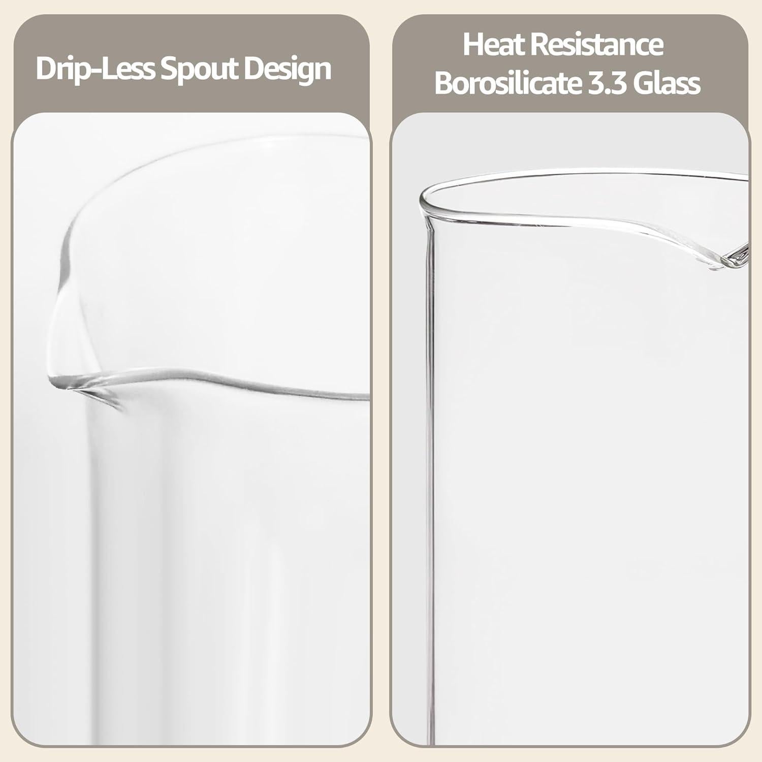 Reemplazo de Vidrio para Prensa Francesa TEITEAI 1L Apto Lavavajillas