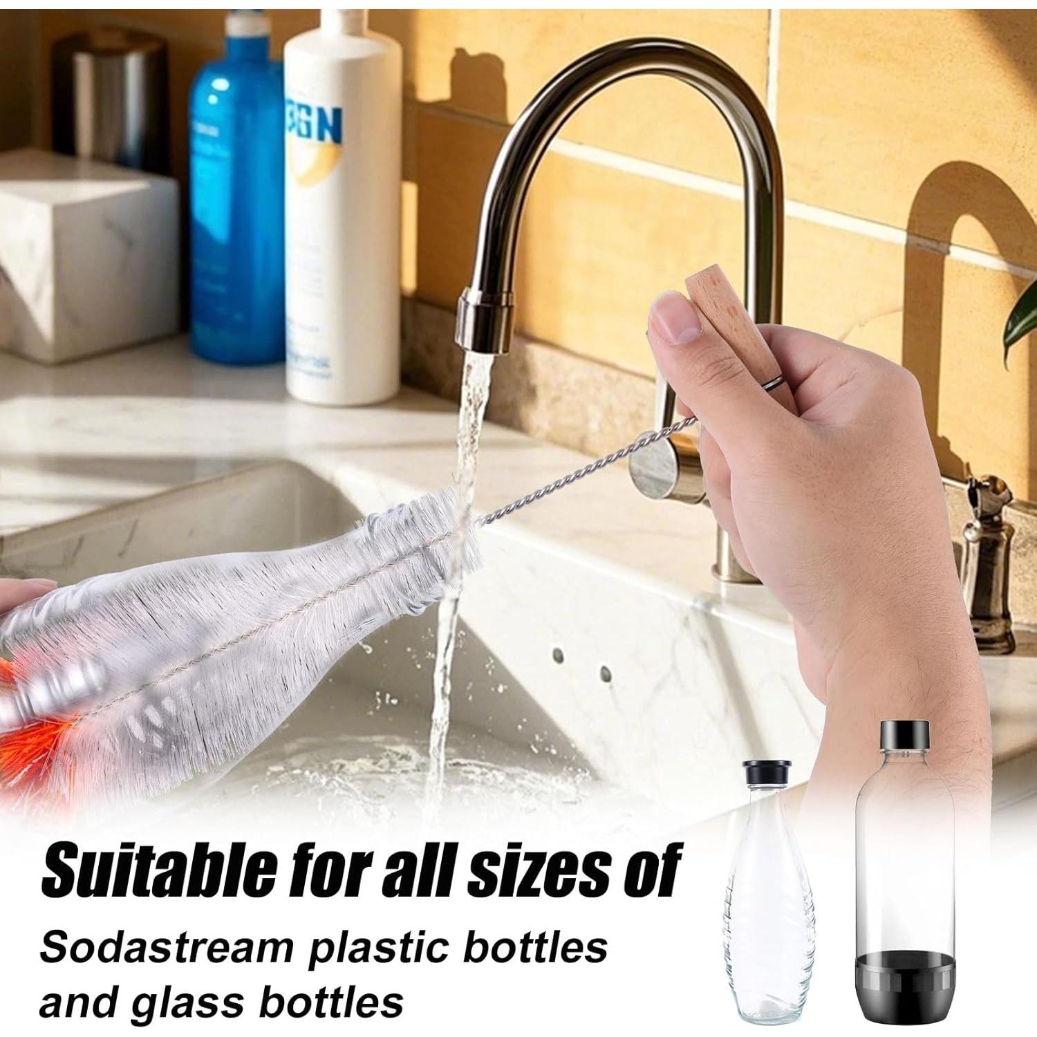 Cepillo para Botellas BOXOB 34 cm Cerdas Antirayaduras