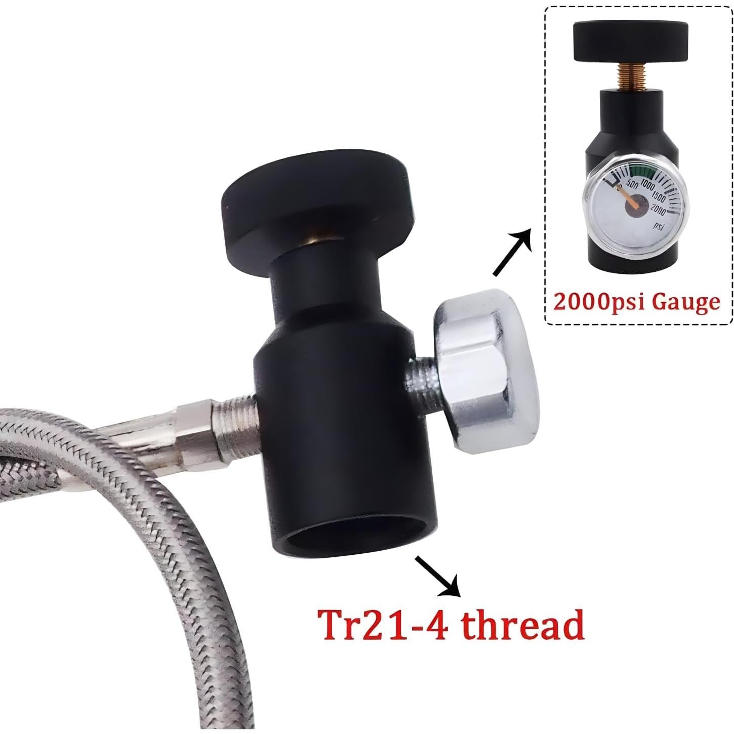 Adaptador de Recarga CO2 VaVoger para Máquina de Soda 61 cm