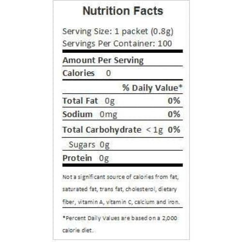 True Lime Saborizante de Agua 100 Paquetes 0 Calorías
