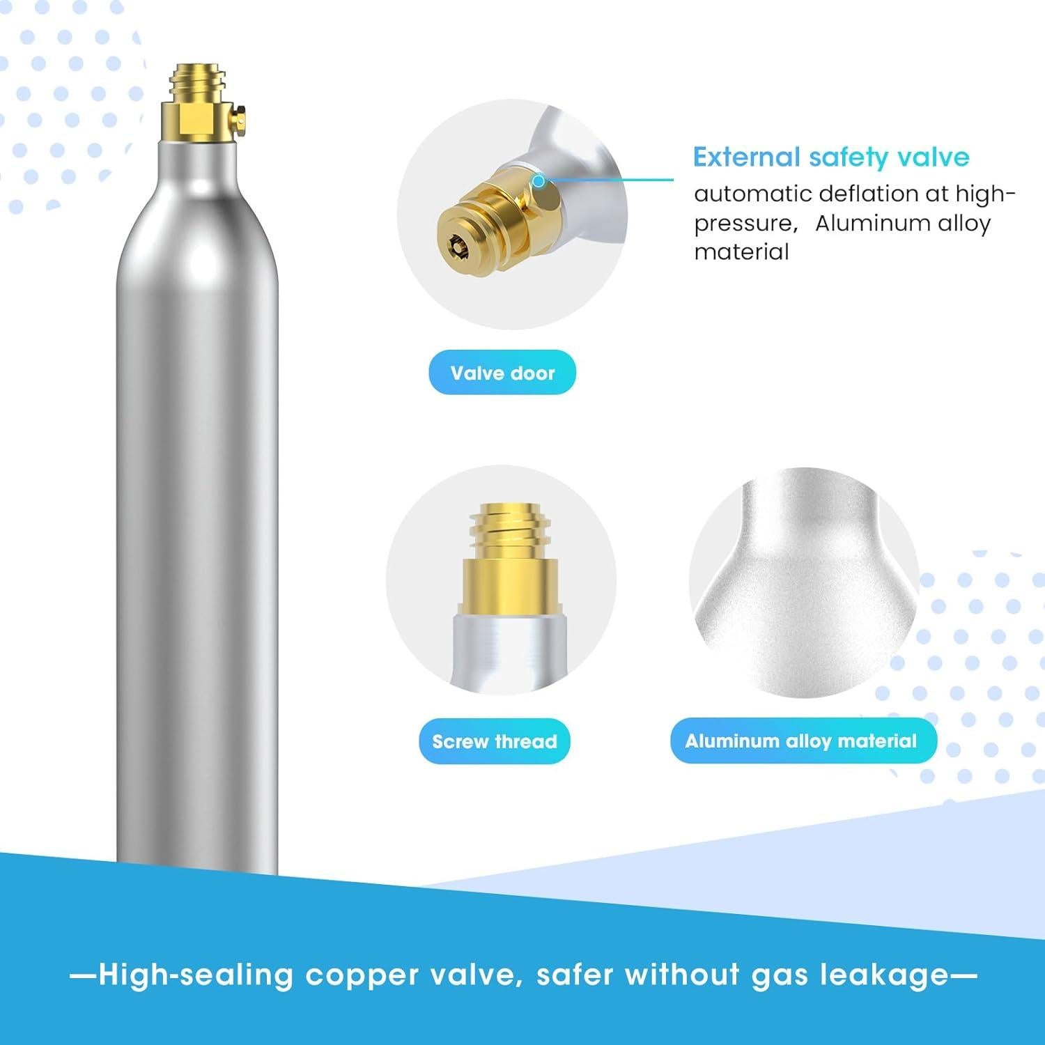 Carbonatador de CO2 PA SONG 60L Compatible SodaStream