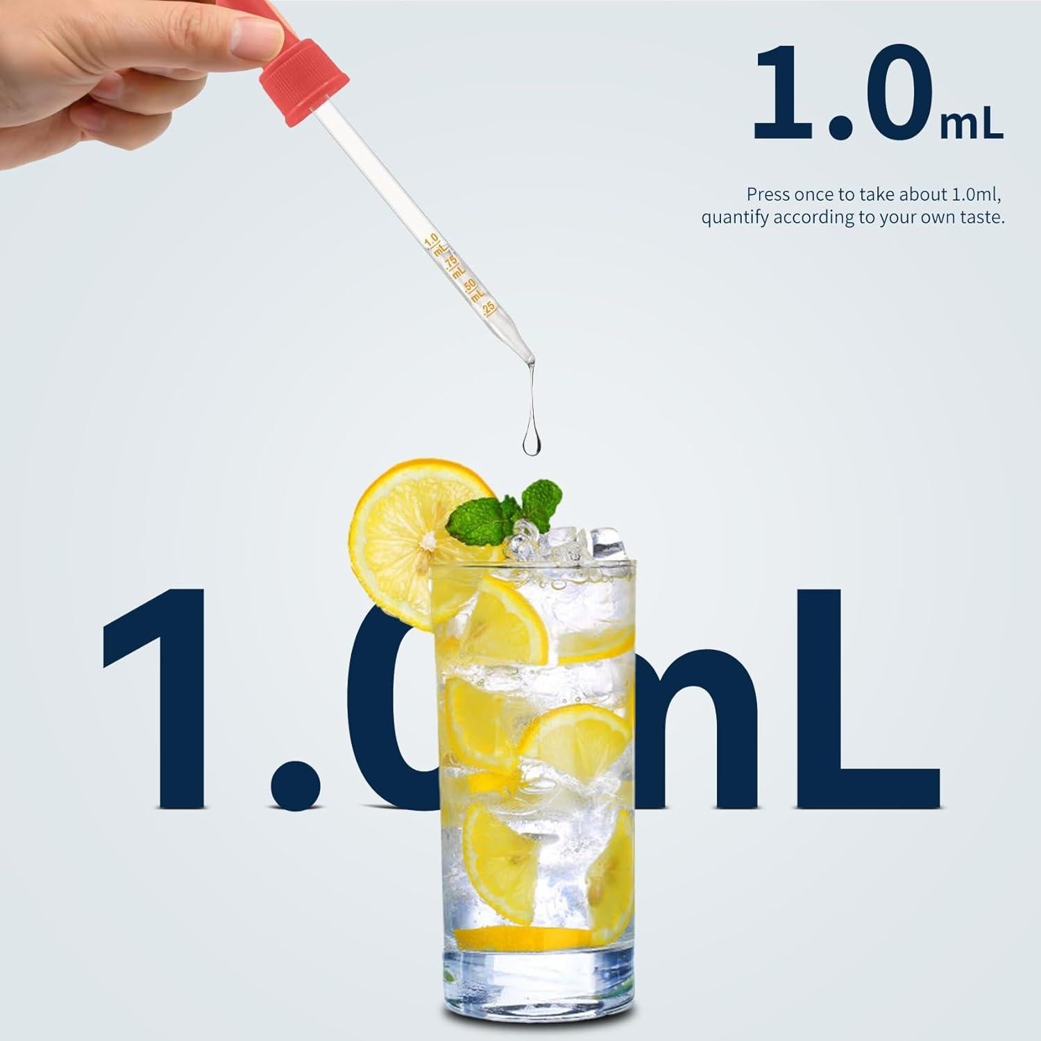 Cuentagotas de Vidrio PetPog 1ml - Juego de 6 a Prueba de Fugas