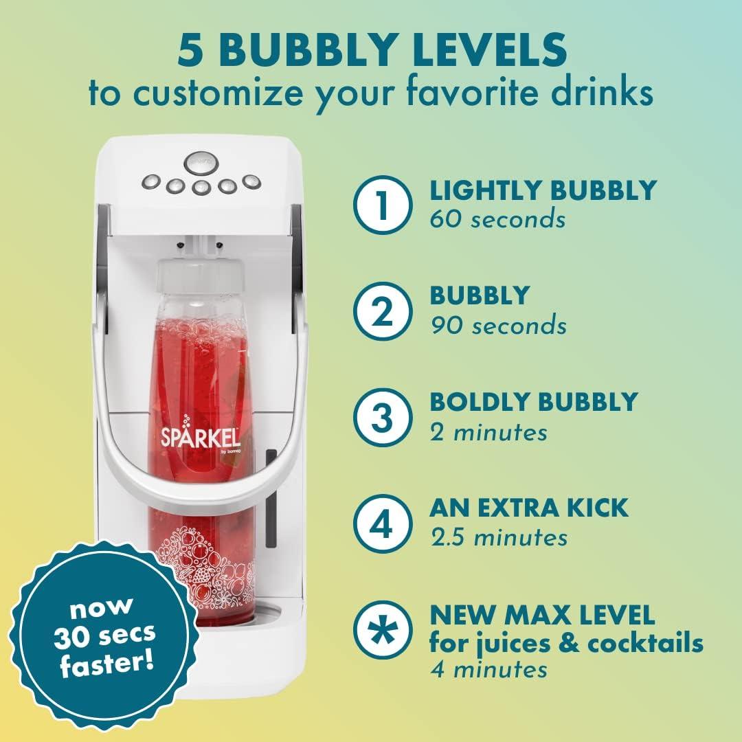 Sistema de Bebidas Espumosas Spärkel Negro - 750ml Automático