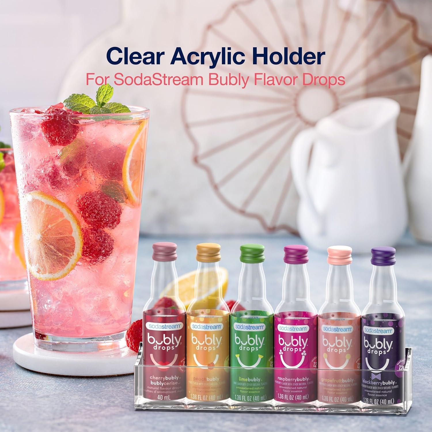 Soporte Acrílico GALVANOX para 6 Gotas Bubly de SodaStream