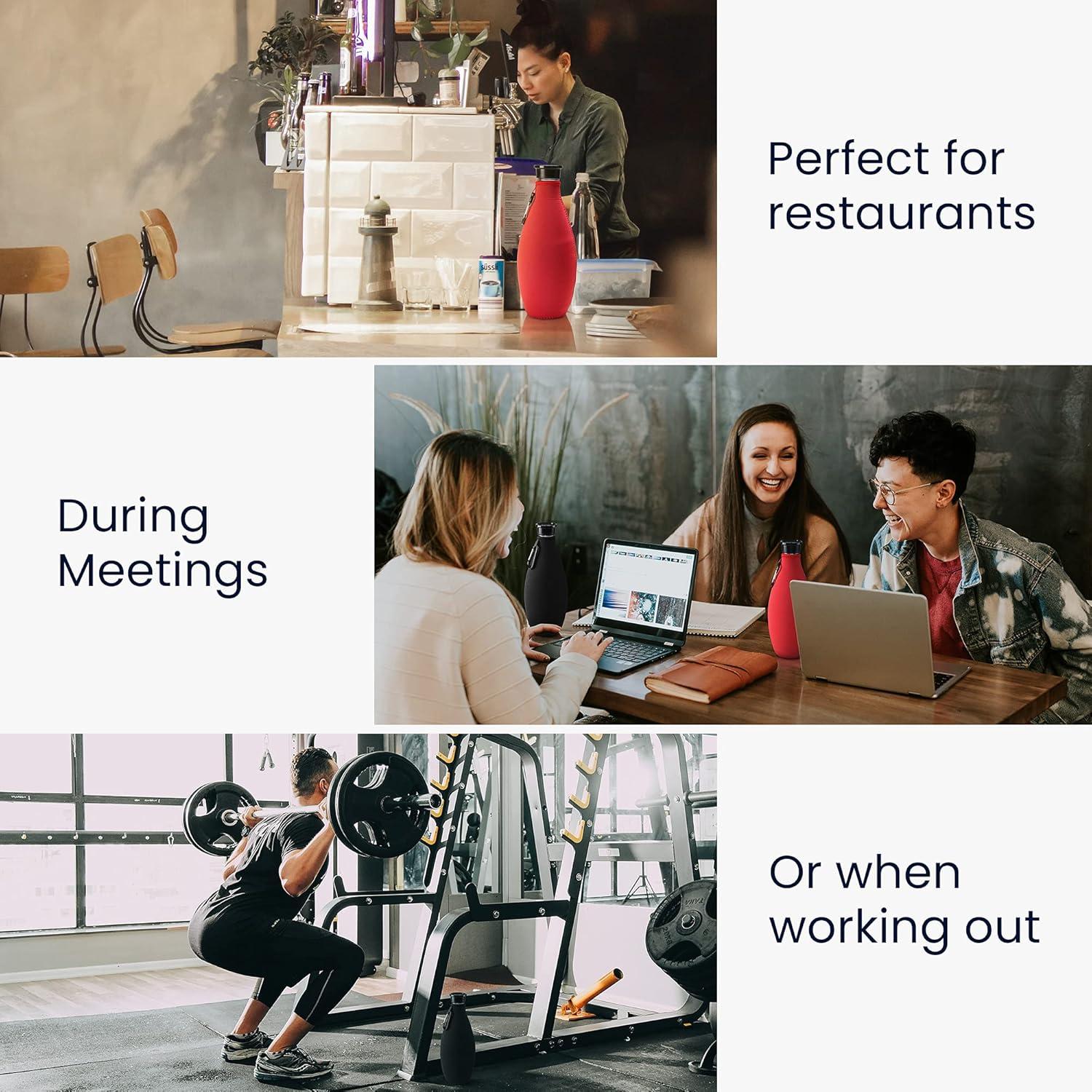 Funda Enfriadora Neopreno kwmobile para Botellas SodaStream - Set de 2