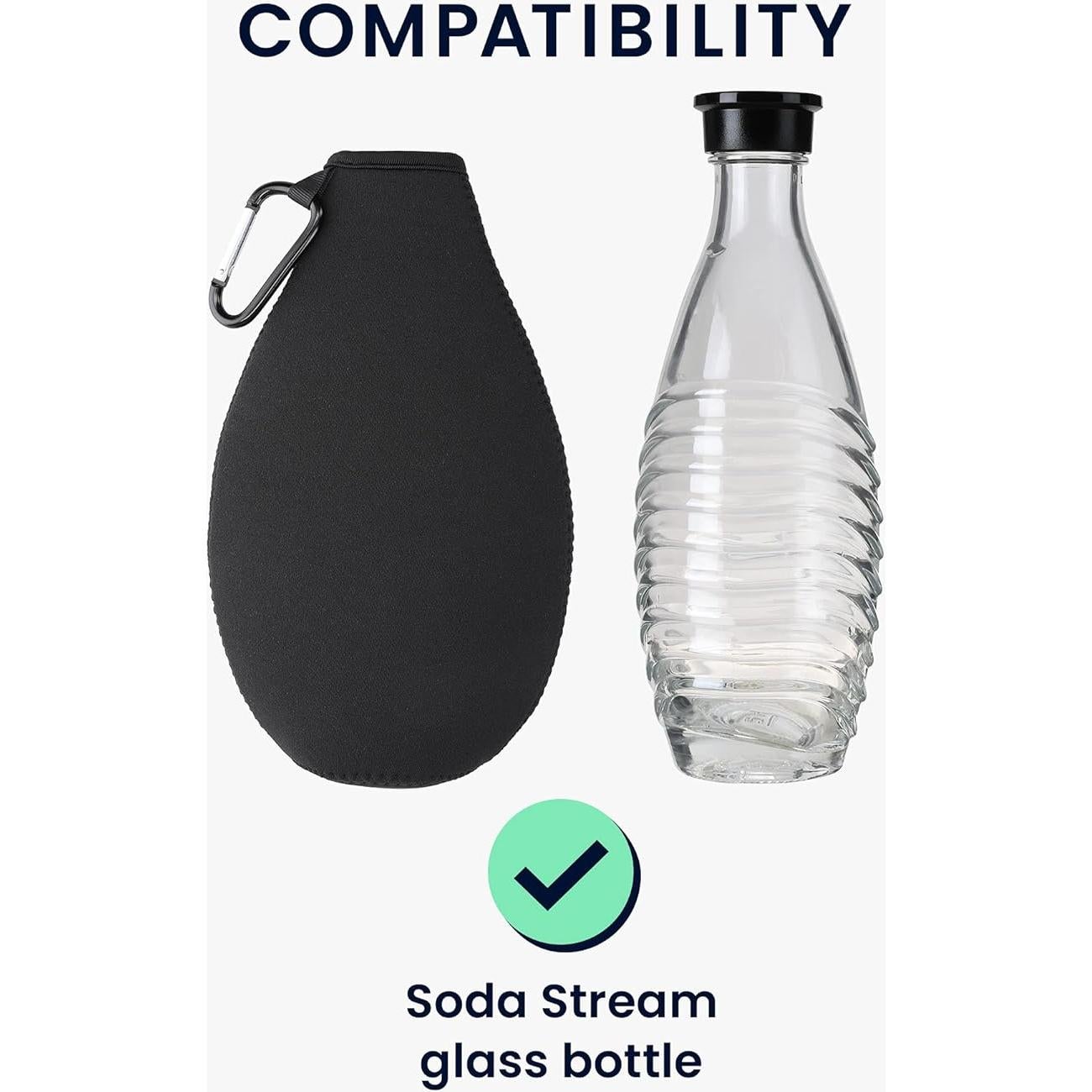 Funda Enfriadora Neopreno kwmobile para Botellas SodaStream - Set de 2