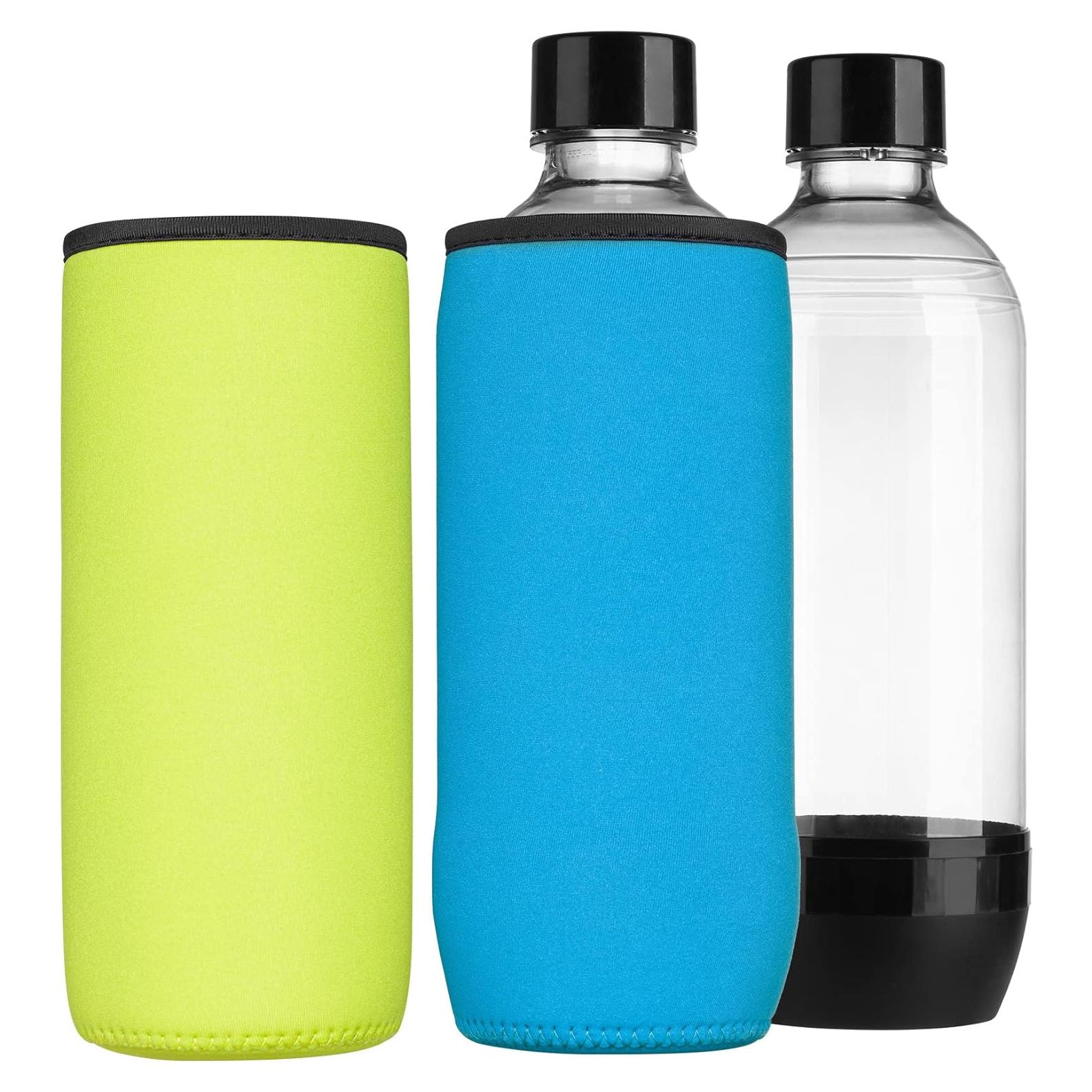 Funda Enfriadora Neopreno kwmobile para Botellas Soda Stream Duo/Terra - Set de 2