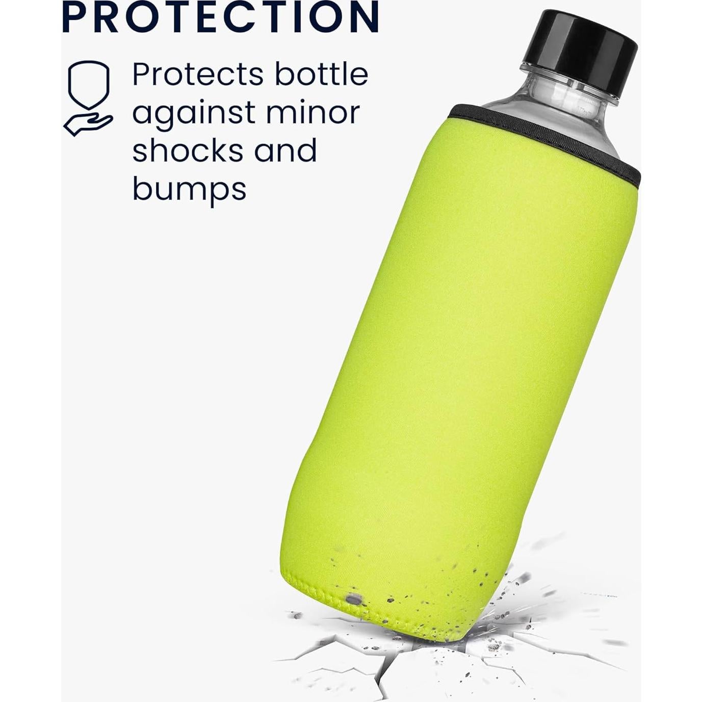 Funda Enfriadora Neopreno kwmobile para Botellas Soda Stream Duo/Terra - Set de 2