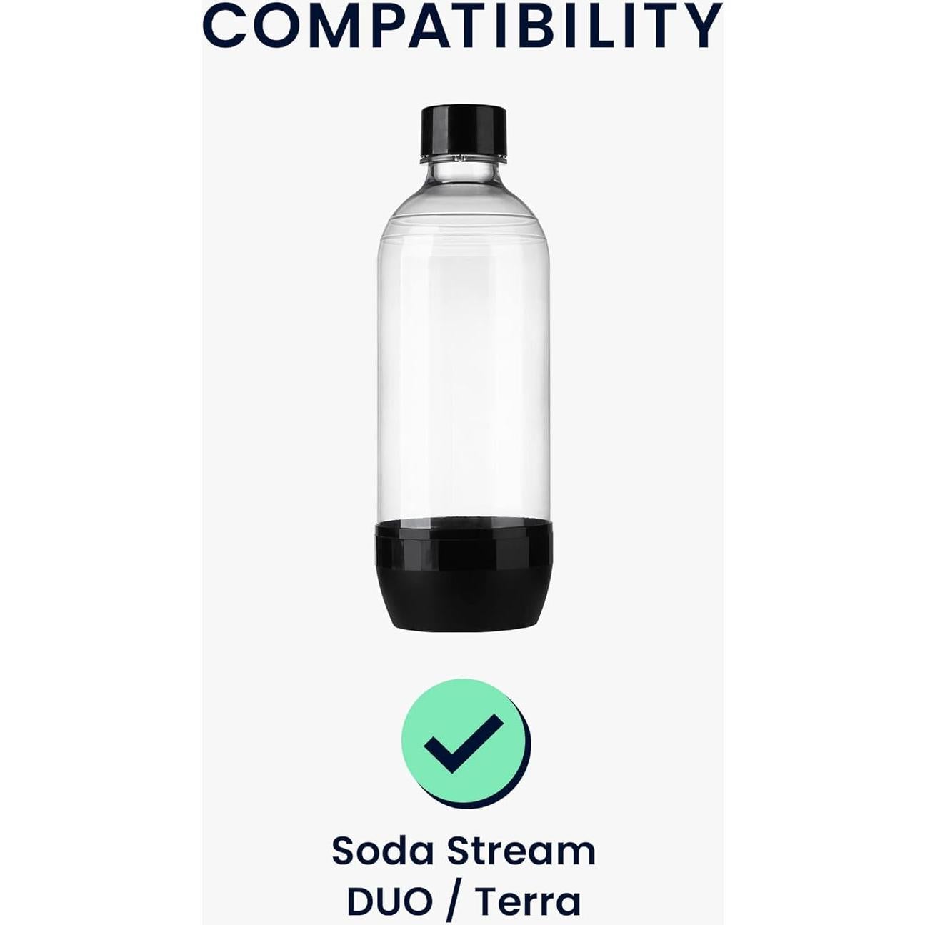 Funda Enfriadora Neopreno kwmobile para Botellas Soda Stream Duo/Terra - Set de 2