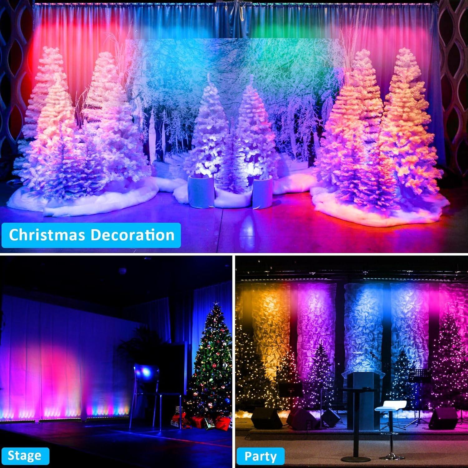 Barra de Luz LED LaluceNatz 24 LEDs 96W RGBA para Eventos