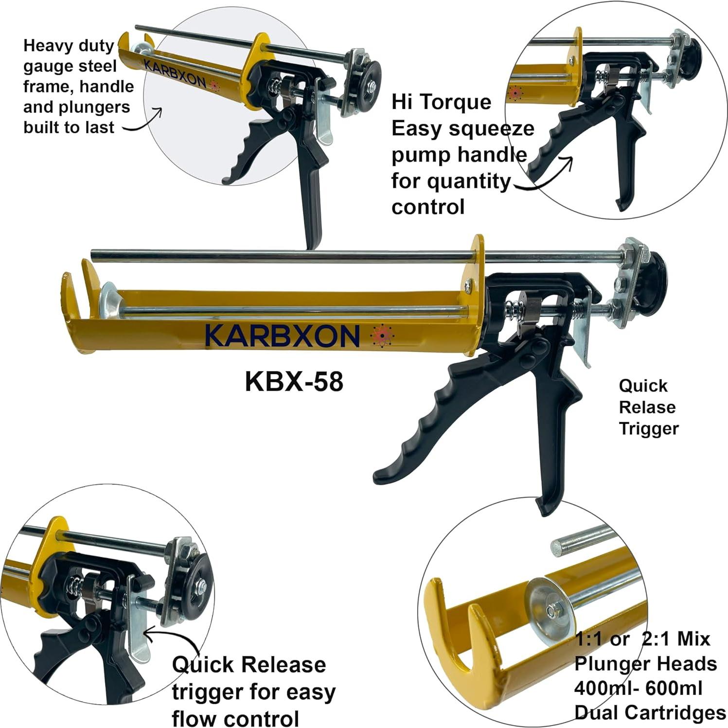 Dispensador de Epoxi KARBXON KBX58 400ml 3:1 Profesional