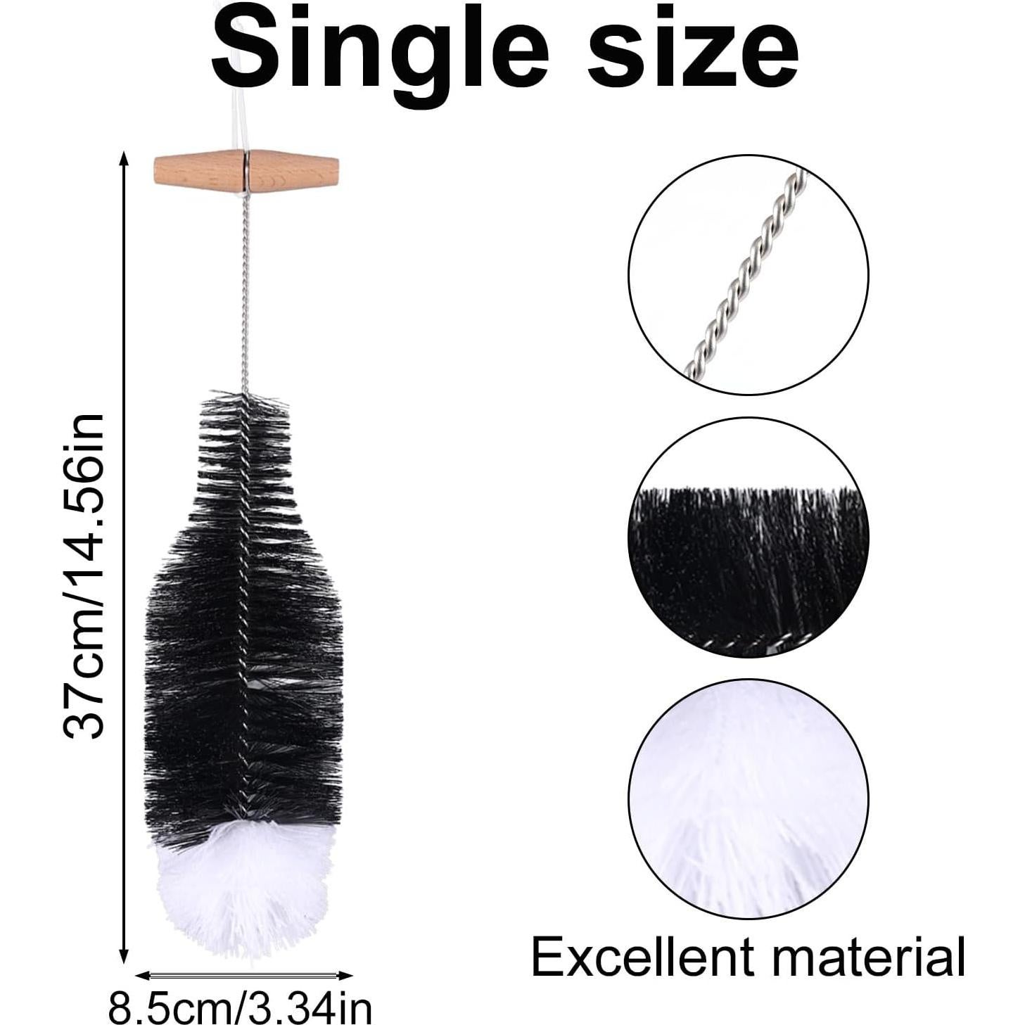 Cepillo para Botellas BOXOB 37 cm Cerdas Suaves Antirayaduras