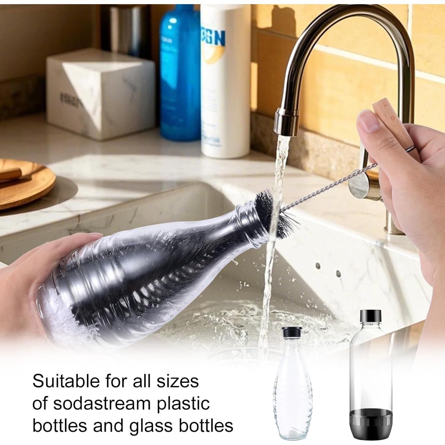 Cepillo para Botellas BOXOB 37 cm Cerdas Suaves Antirayaduras