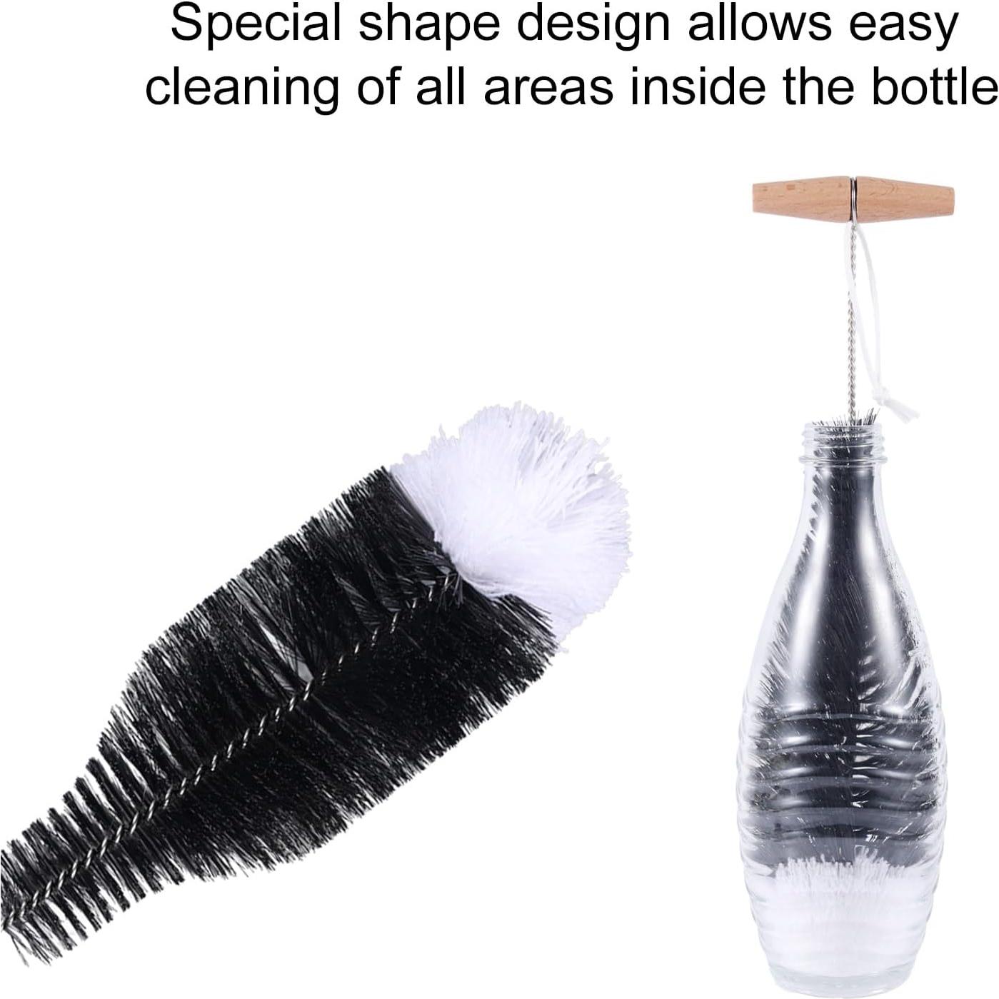 Cepillo para Botellas BOXOB 37 cm Cerdas Suaves Antirayaduras