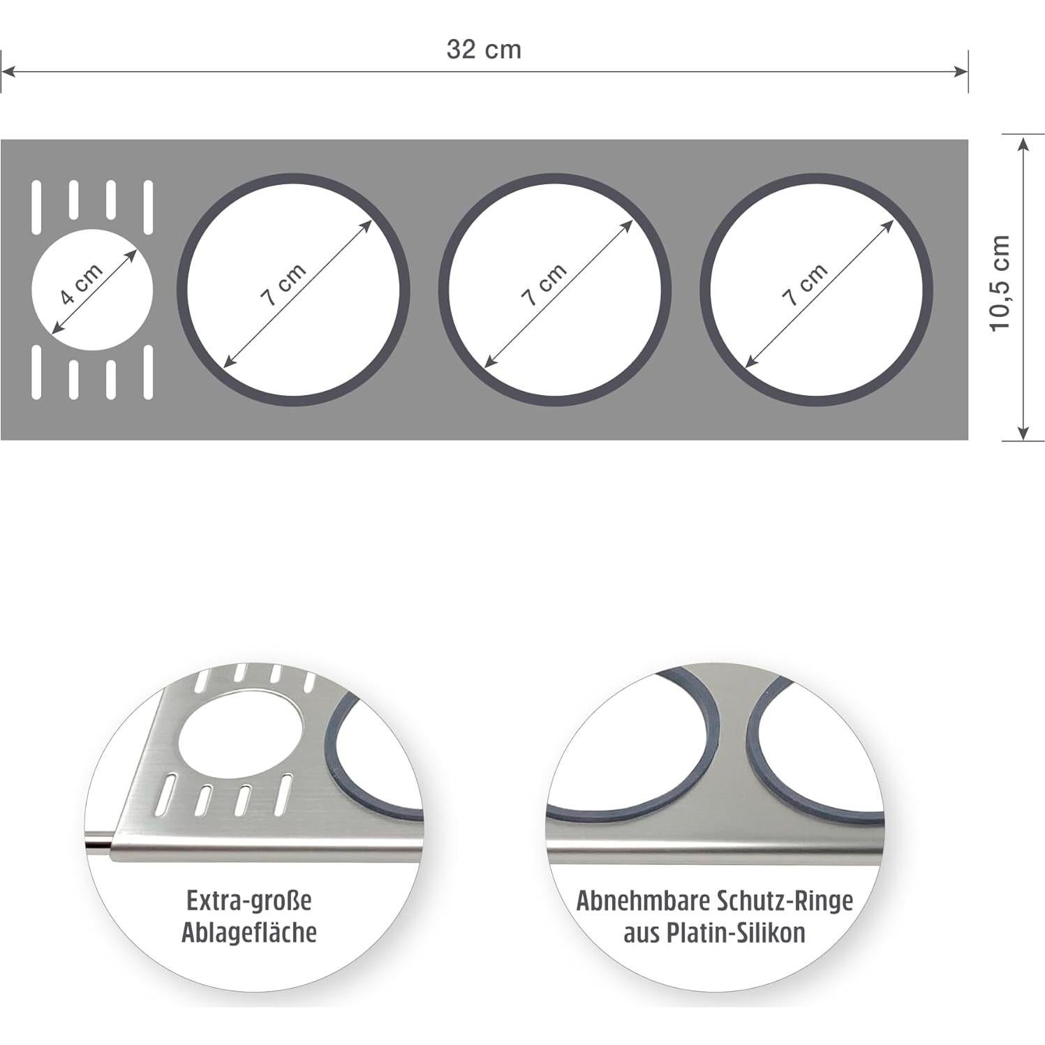 Caddy de Fregadero Sanni Shoo Drip.it+ para 3 Botellas