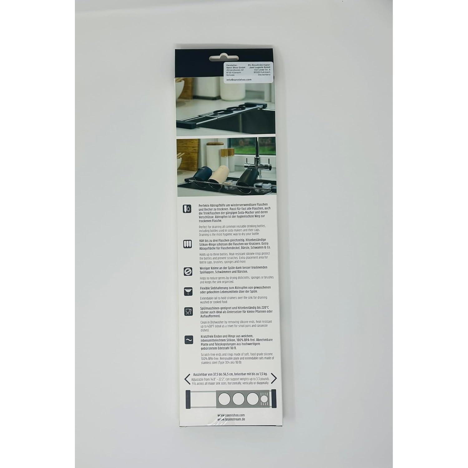 Caddy de Fregadero Sanni Shoo Drip.it+ para 3 Botellas