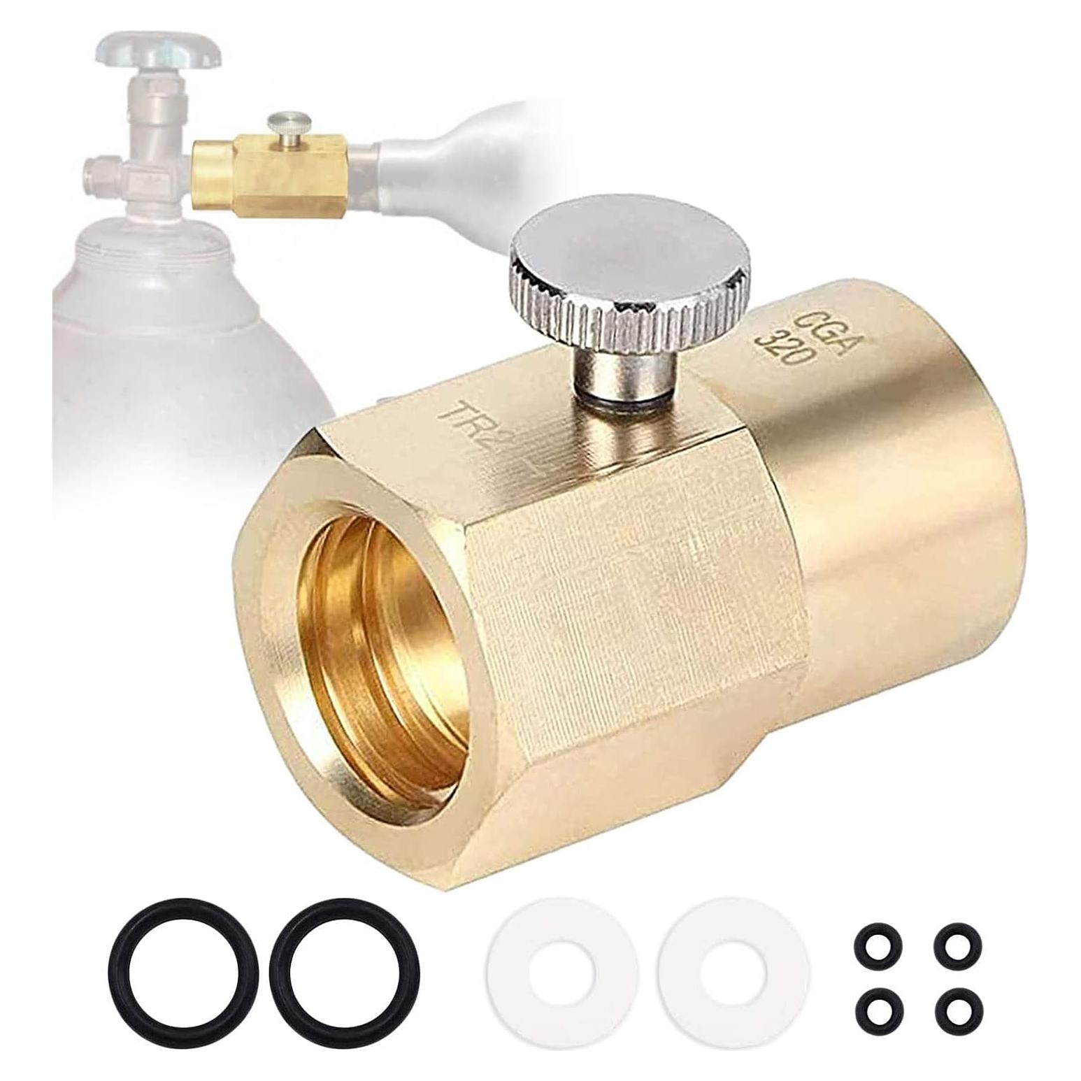 Adaptador de Recarga CO2 Farwind para Botellas de Soda