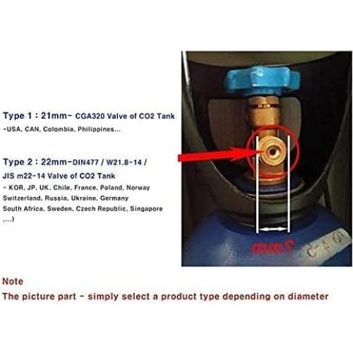 Adaptador de Recarga CO2 Farwind para Botellas de Soda