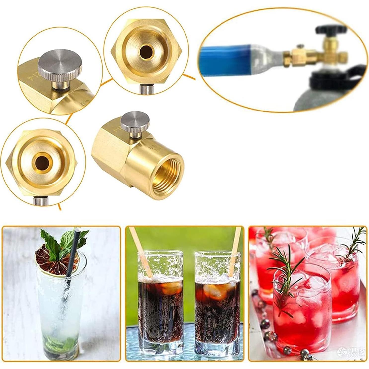 Adaptador de Recarga CO2 Farwind para Botellas de Soda