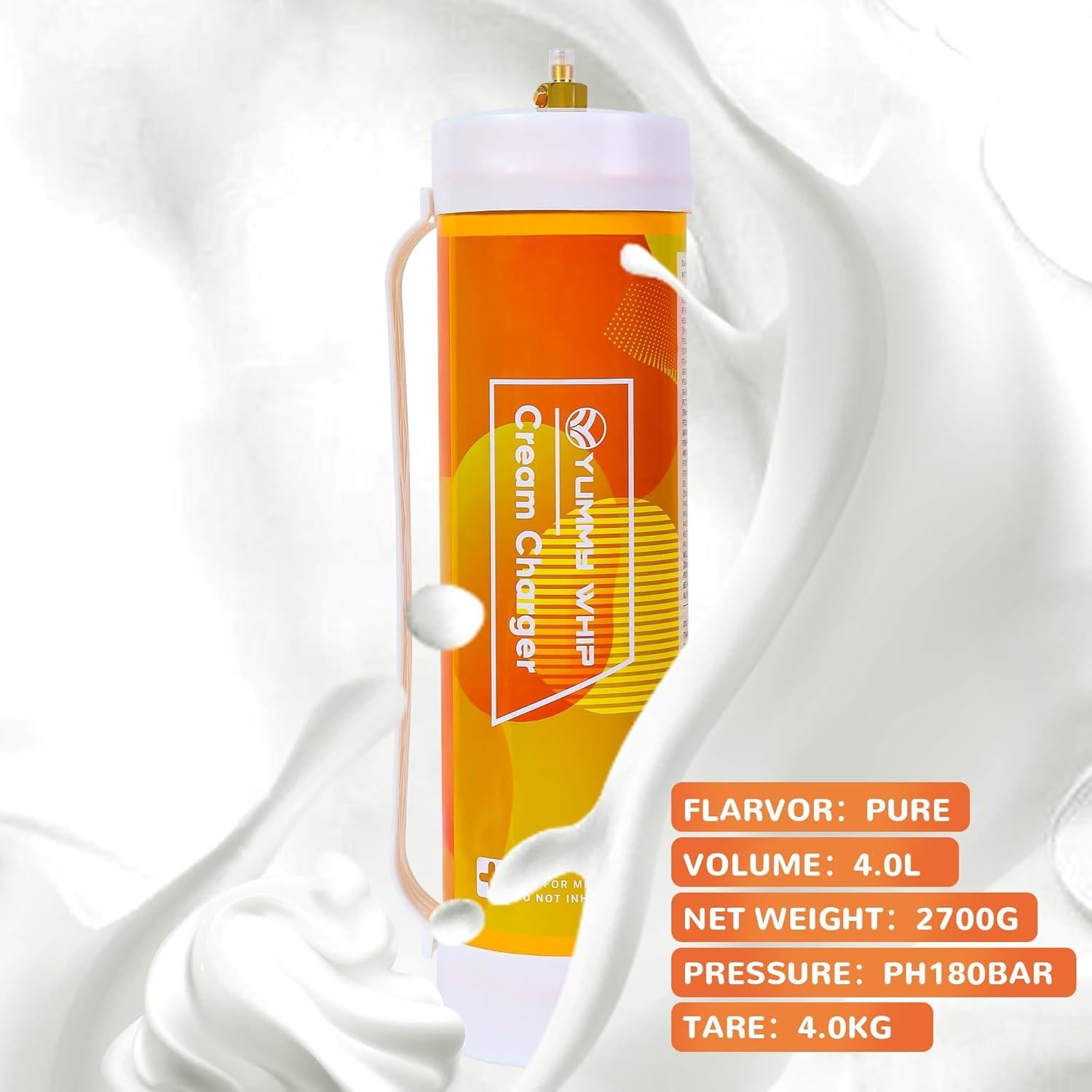 Cargador de Crema Batida Yummy Whip 2700g - 2 Cilindros