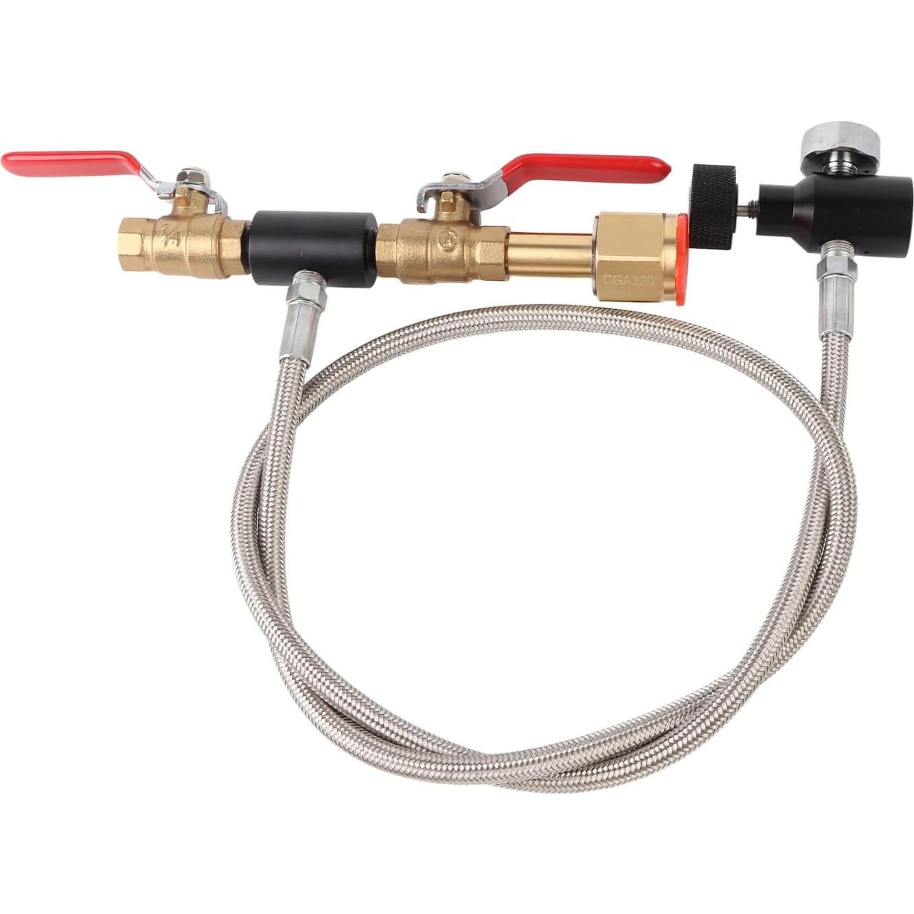 Adaptador de Recarga CO2 CGA-320 con Manguera 91 cm