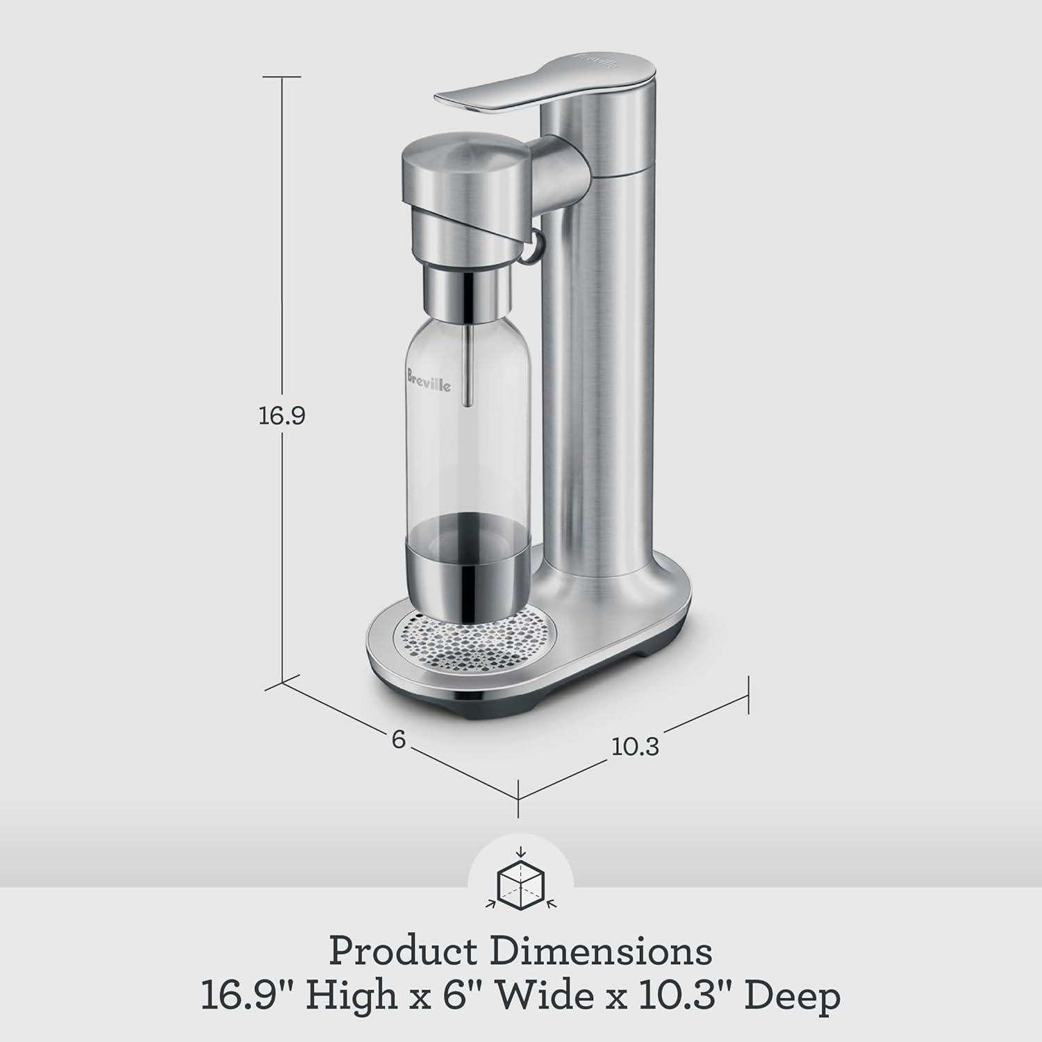 Carbonatador de Agua Espumosa Breville InFizz Fusion 1L