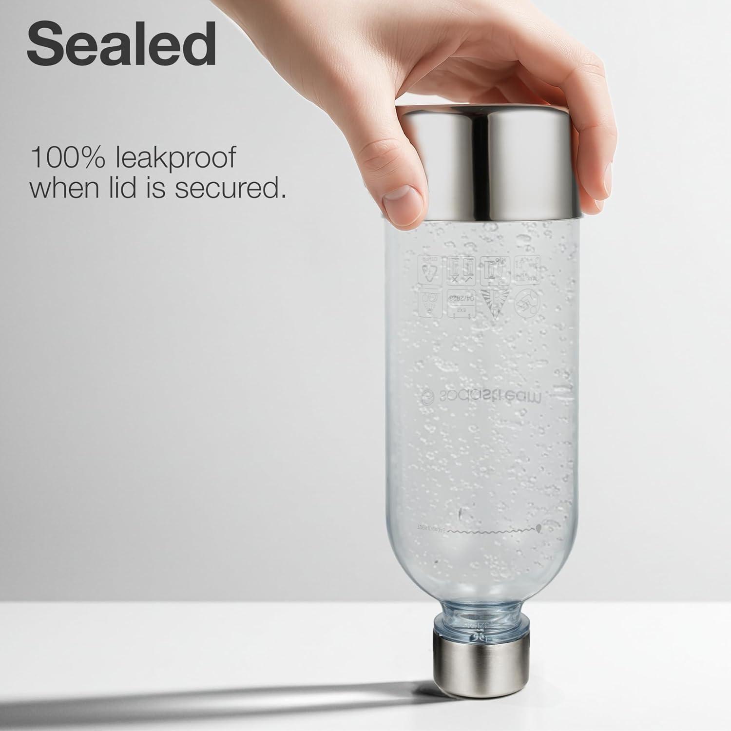 Tapa de Botella de Acero Inoxidable Nordiqo - Paquete de 2