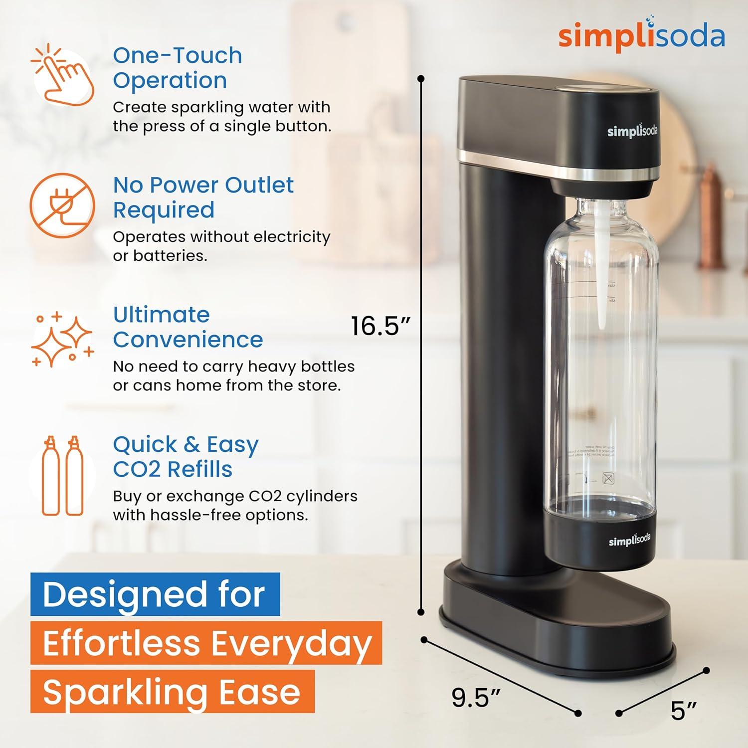 Máquina de Agua Espumosa Simpli Soda - Hacedora de Soda Automática
