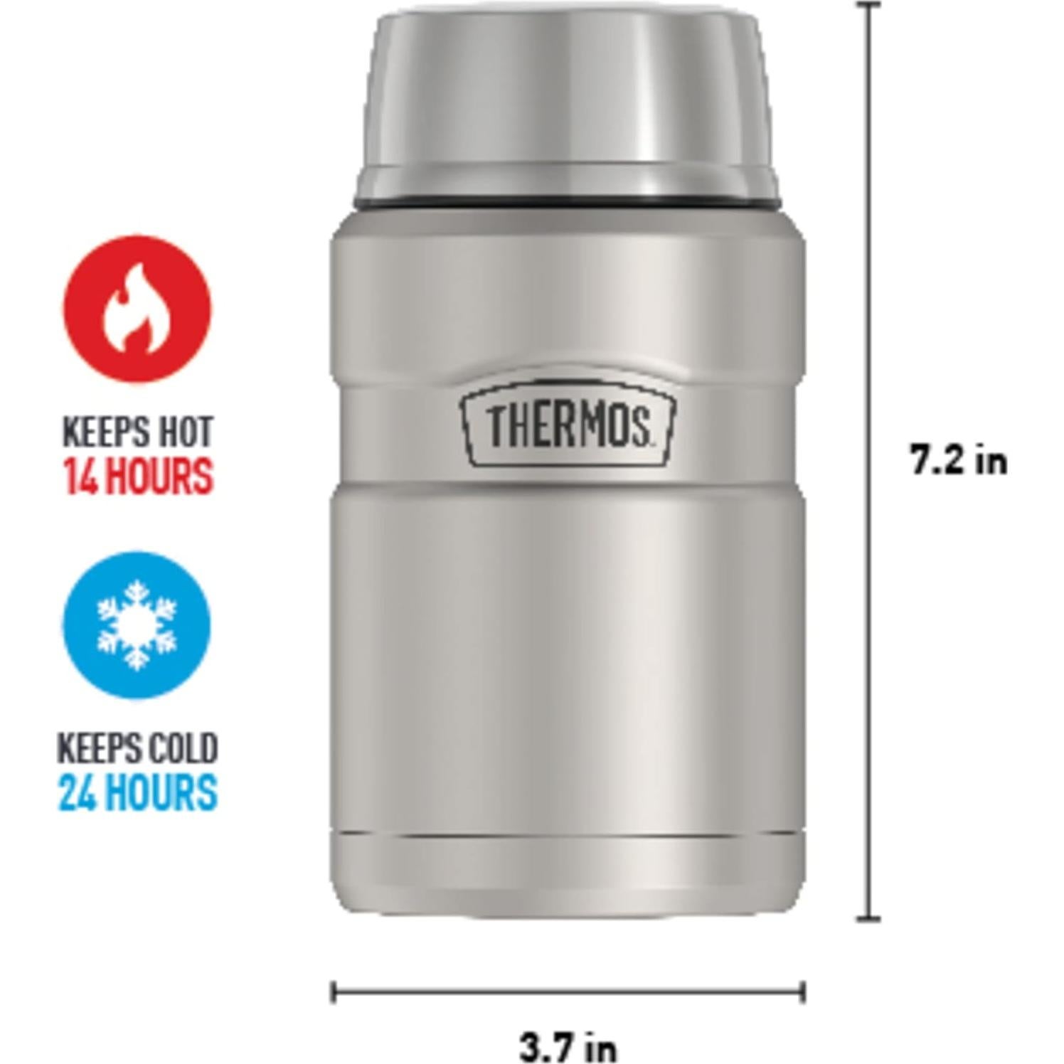 Tarro de Comida Aislado Thermos 710ml Acero Inoxidable