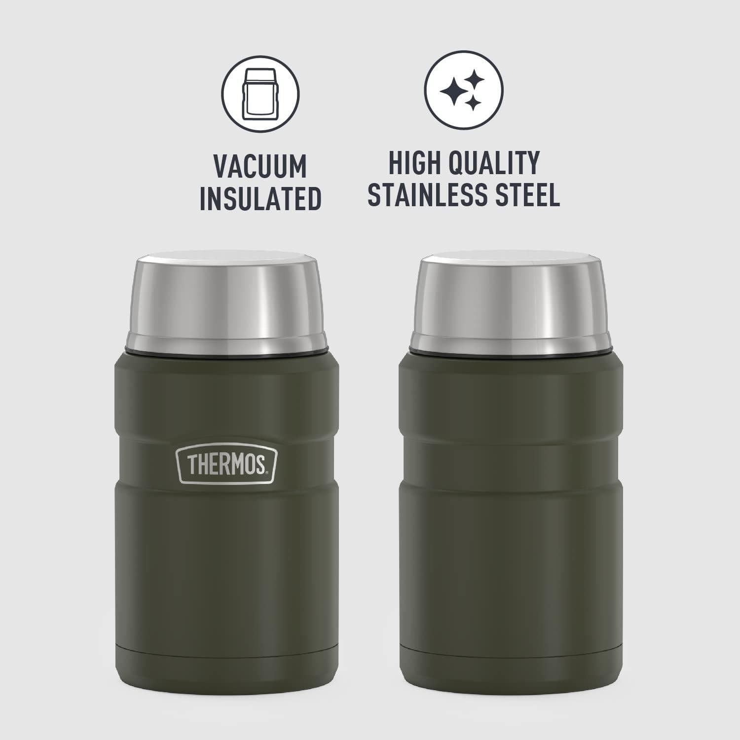 Tarro de Comida Aislado THERMOS 710ml Verde Militar