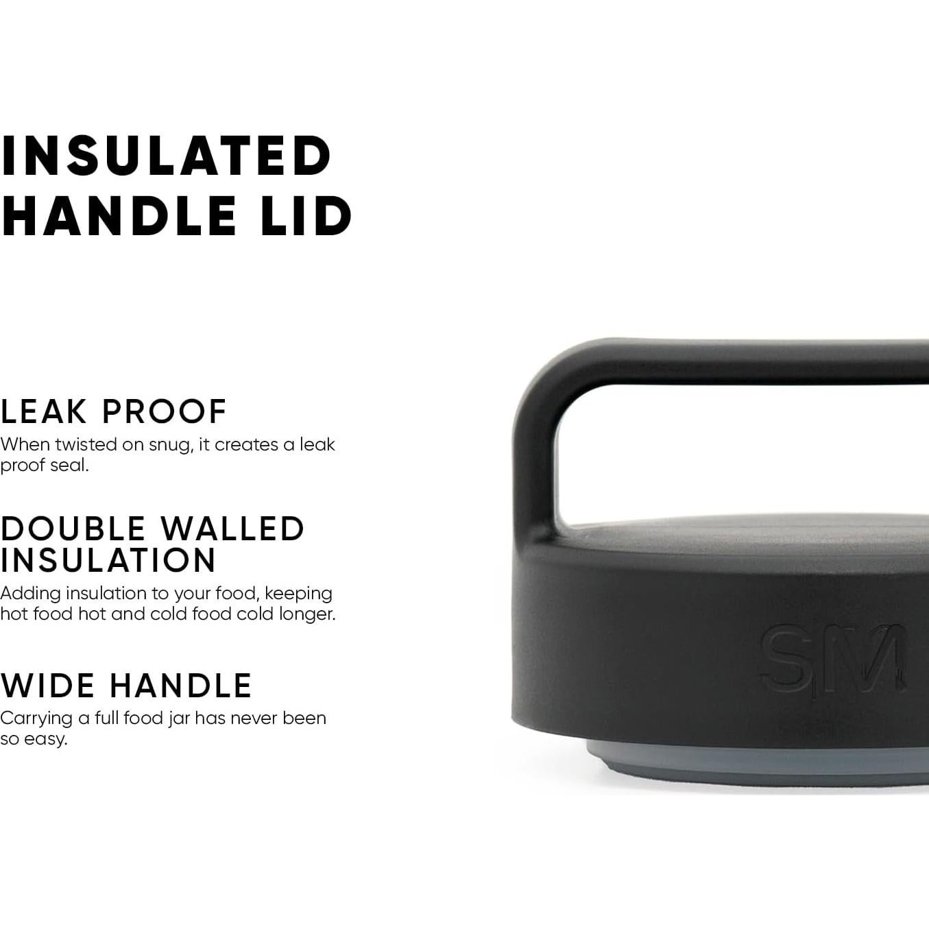 Tarro de Comida Simple Moderno 340ml Acero Inoxidable Aislado