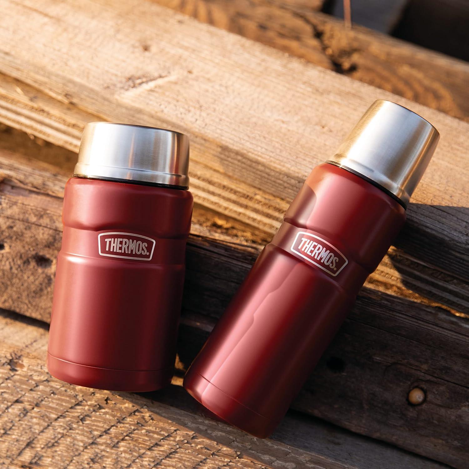 Tarro de Comida Aislado THERMOS 24 Onzas Rojo Rústico