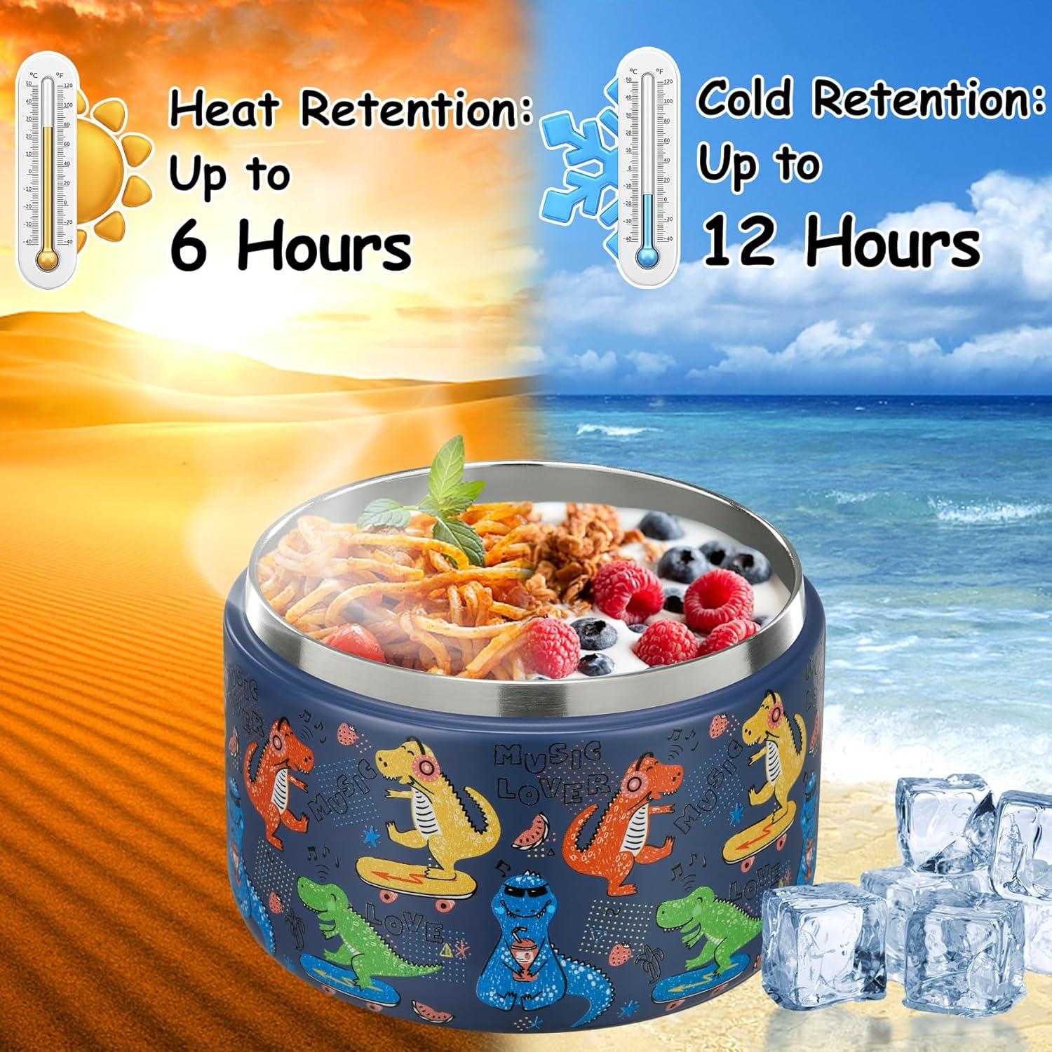 Tarro de Comida Aislado Pawtong 350ml Azul Dinosaurio