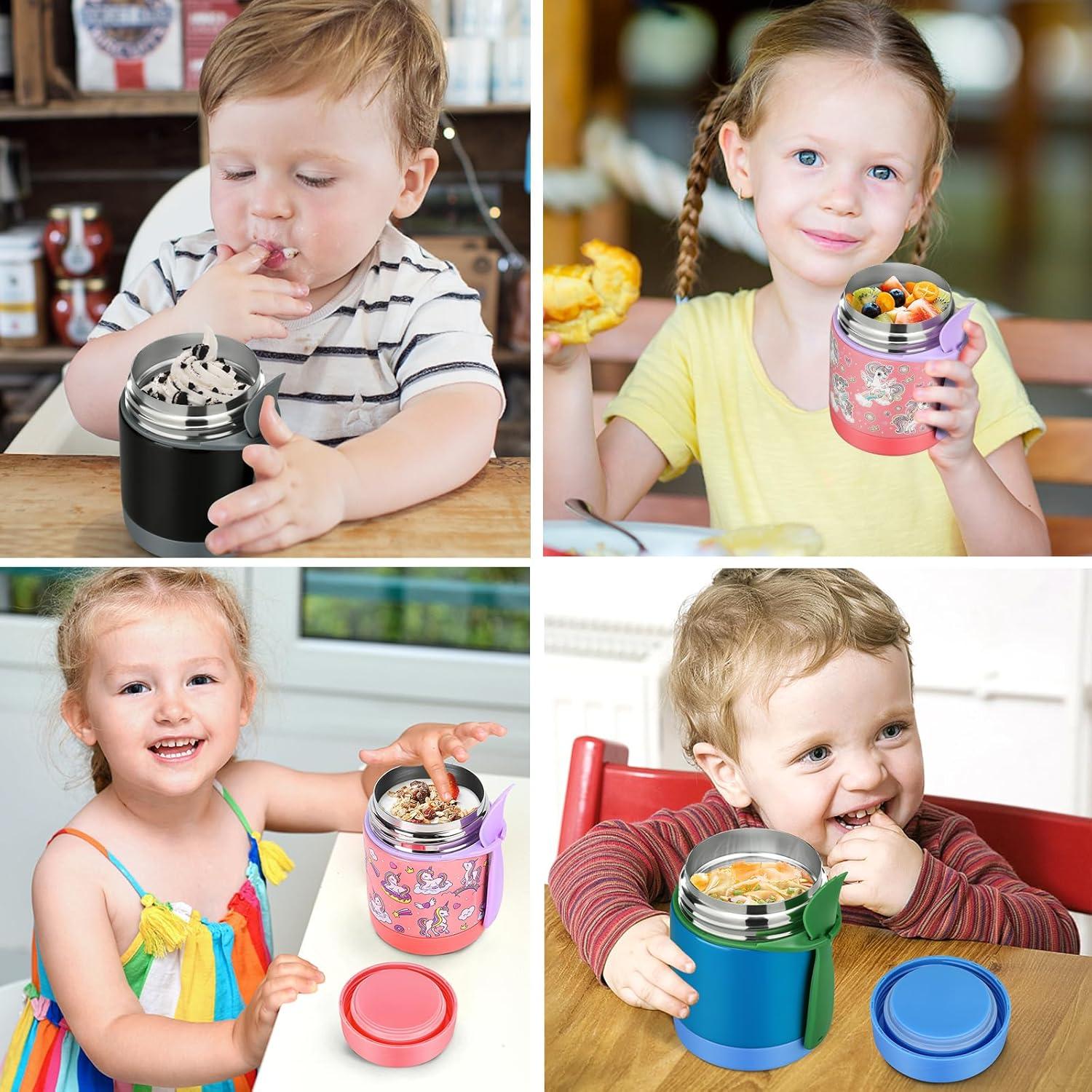 Termo de Sopa Howeemo 0.28L Acero Inoxidable Aislado Negro