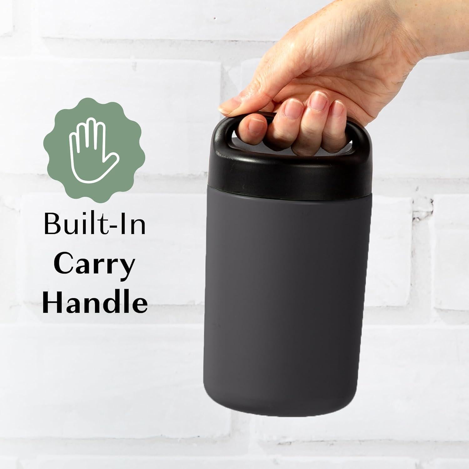 Tarro de Comida Aislado Goodful 0.47L Acero Inoxidable Gris