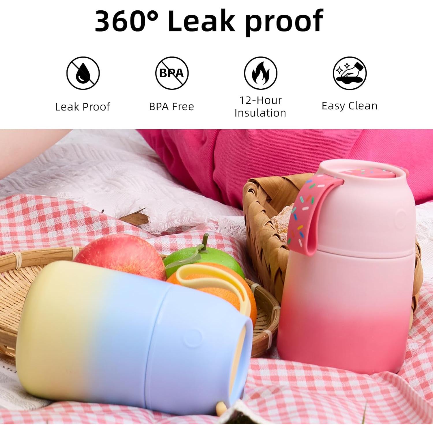 Termo Aislado ChugJug 18 oz (532 ml) con Cuchara Rosa