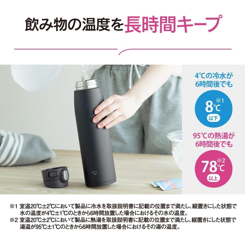 Botella de Agua Zojirushi SM-VS95-BA Acero Inoxidable 950 ml Negro