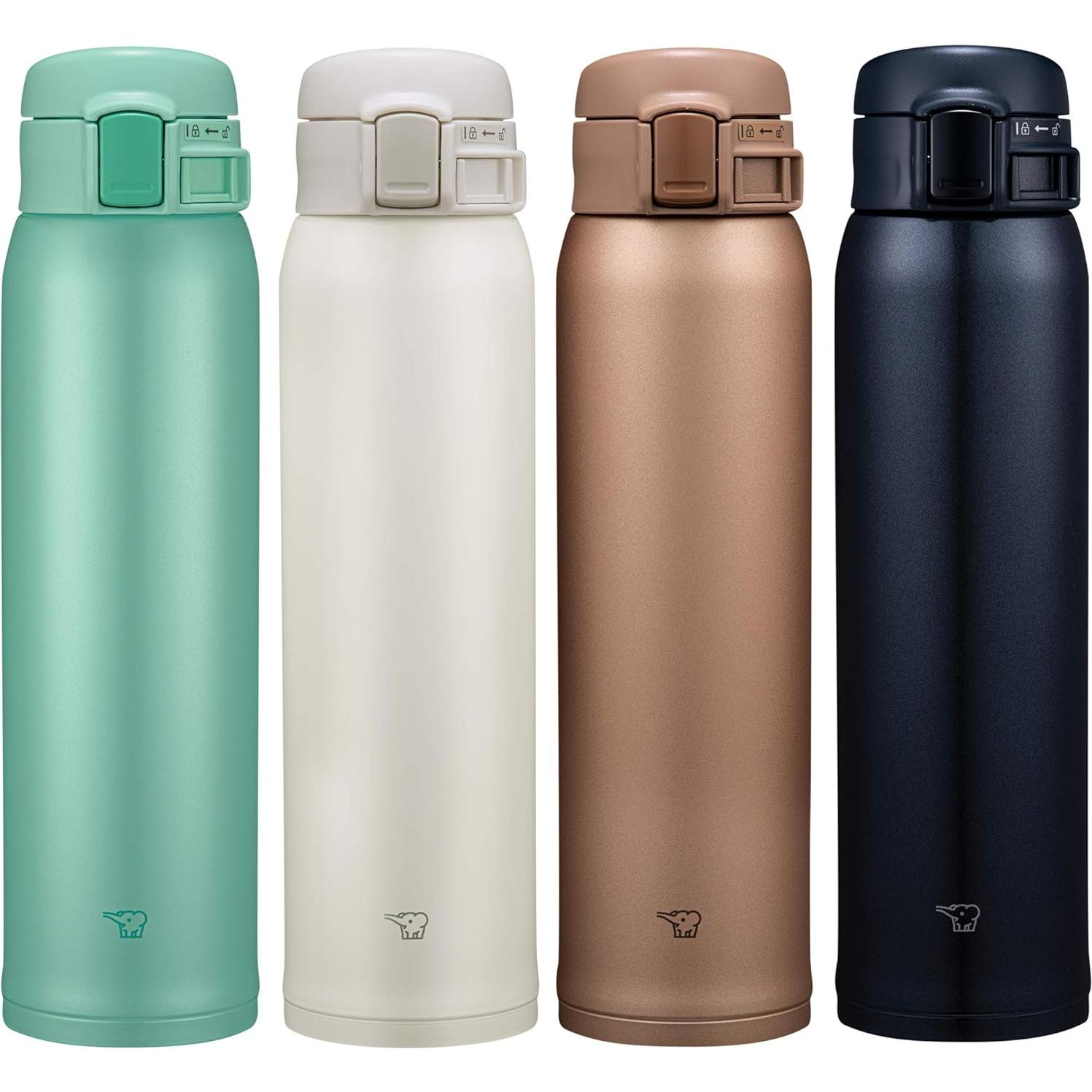 Taza de Acero Inoxidable Zojirushi 600ml Blanca con Tapa Rápida