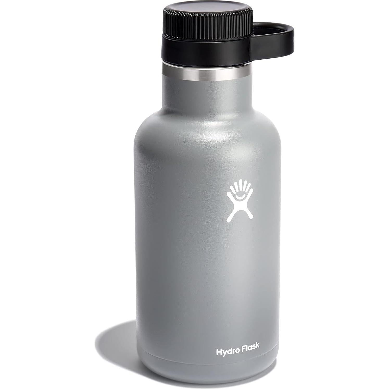 Growler de Cerveza Hydro Flask 1.89L Acero Inoxidable Gris