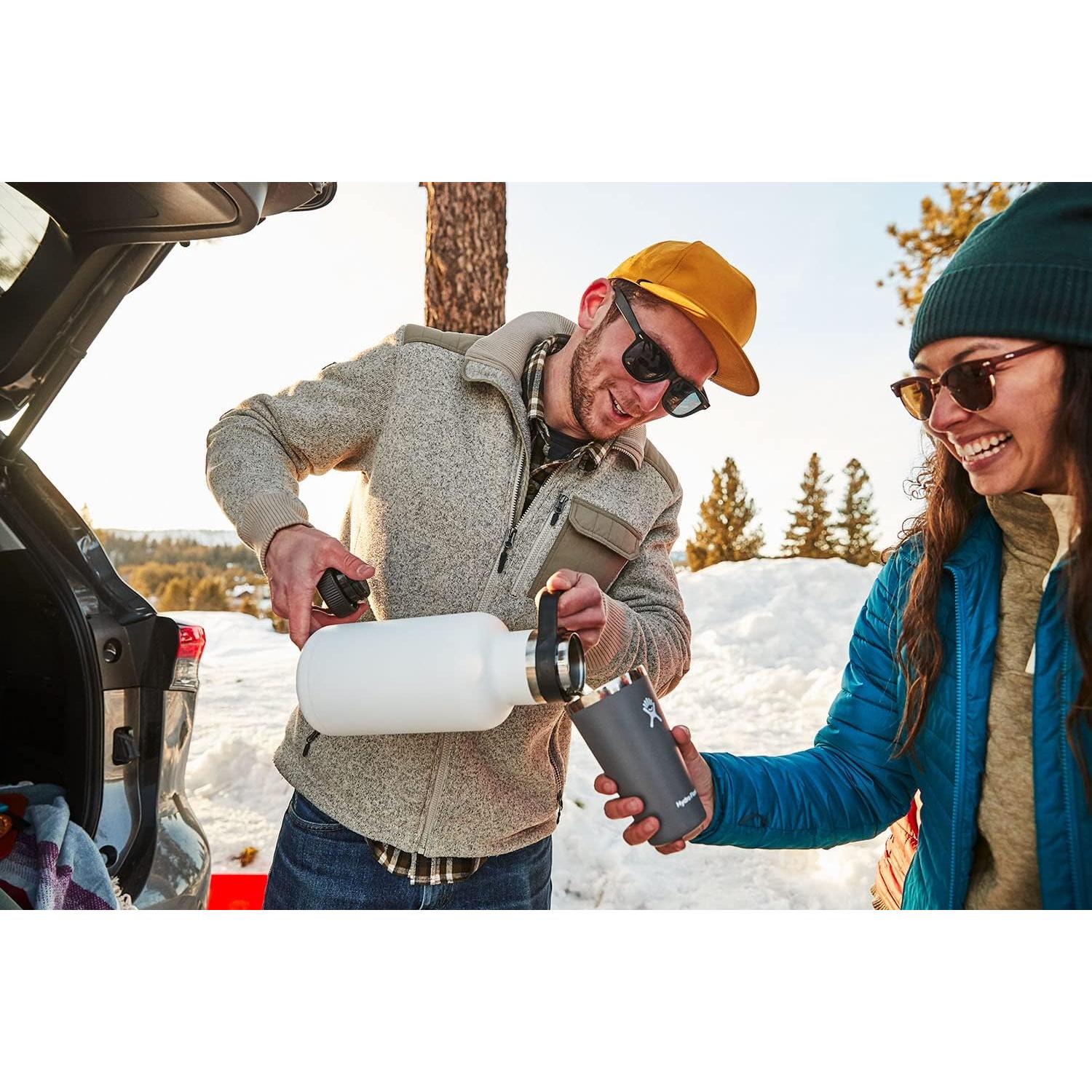 Growler de Cerveza Hydro Flask 1.89L Acero Inoxidable Gris