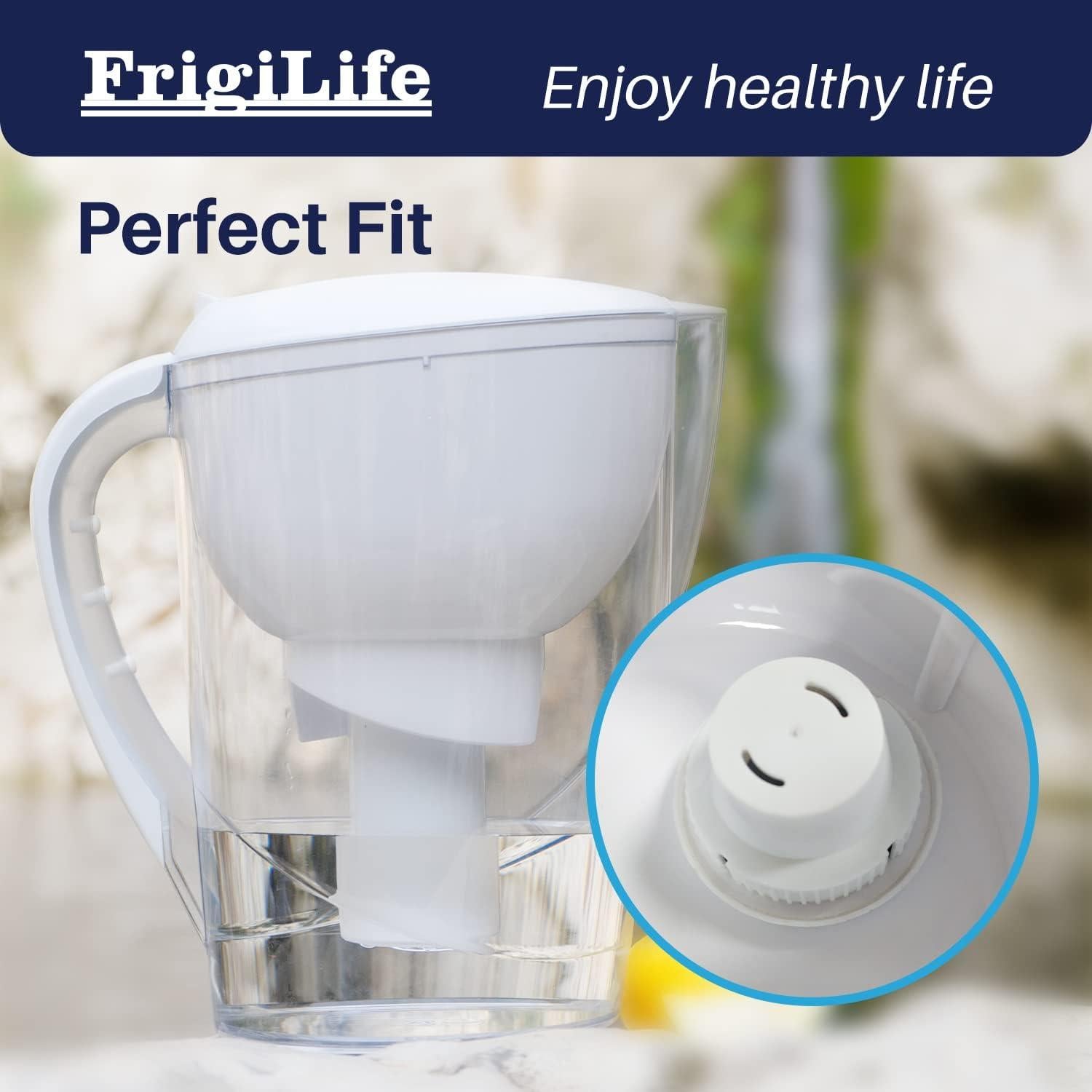 Filtro de Agua FrigiLife Compatible Brita Clásico - 6 Unidades