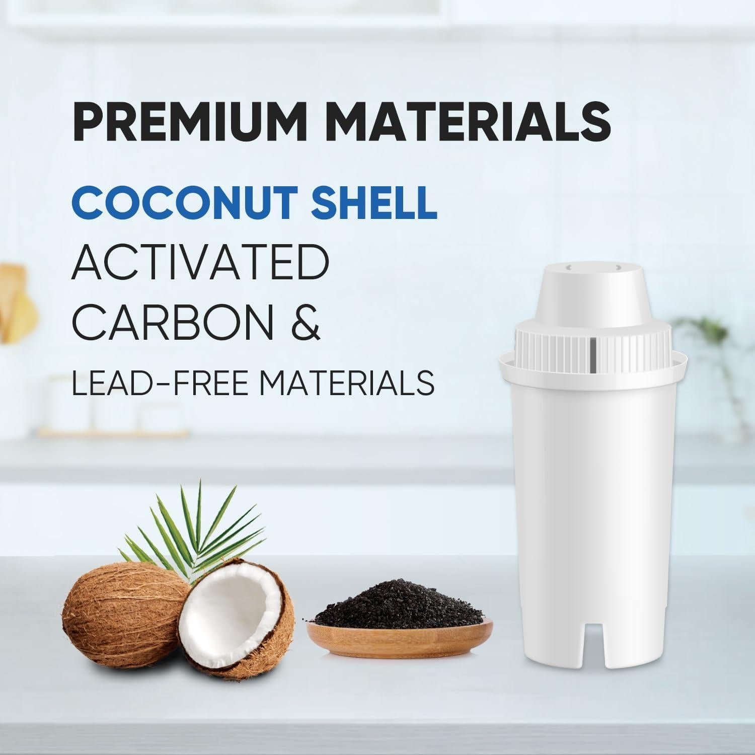 Filtro de Agua de Jarra PUREPLUS JFC002, Paquete de 6 Unidades