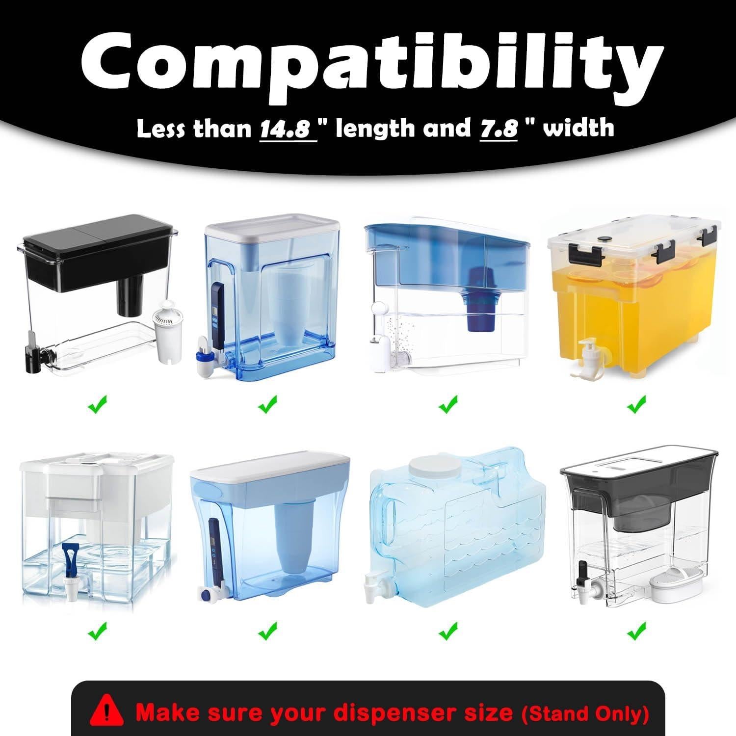 Soporte para Dispensador de Agua Oxyooh - Metal Negro 11.4L