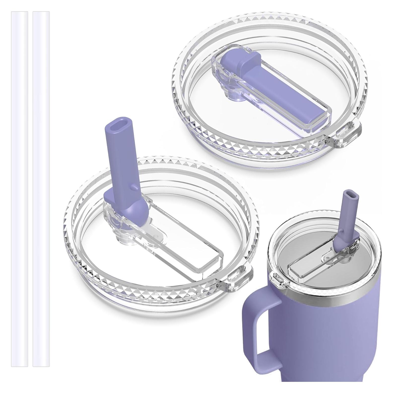 Tapa de Popote a Prueba de Fugas HAILIWEI 30 oz Lila Cósmico