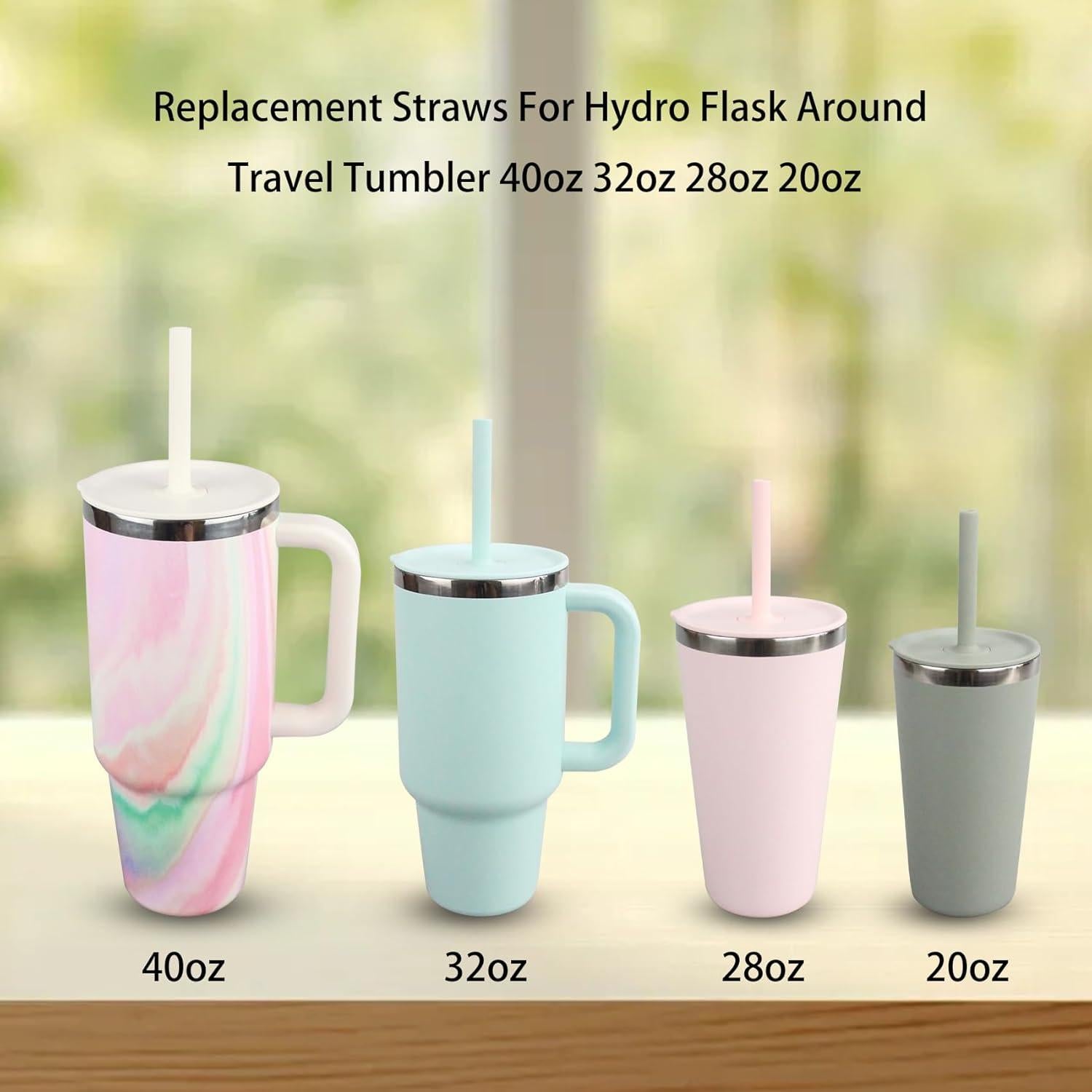 Popotes de Reemplazo KLOWOAH para Taza Hydro Flask 40oz