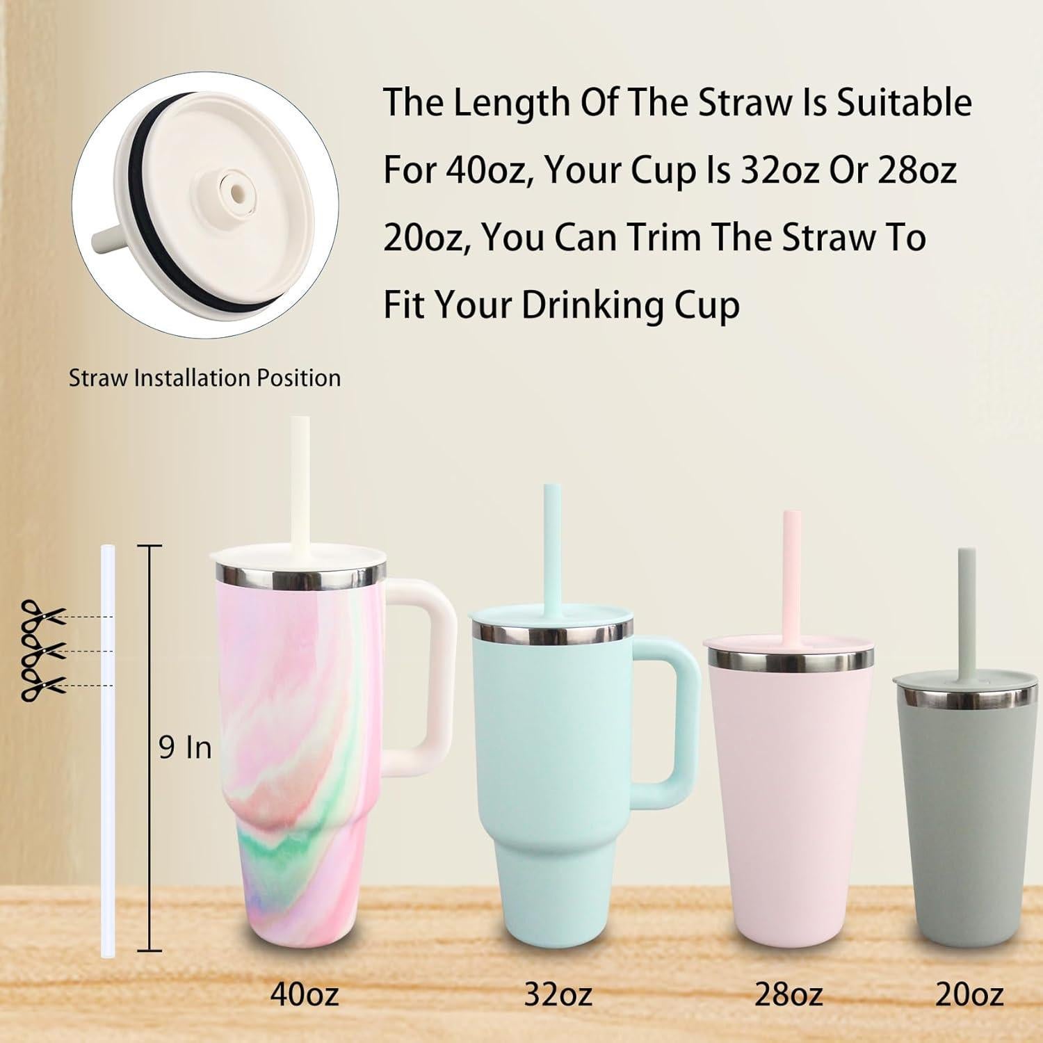 Popotes de Reemplazo KLOWOAH para Taza Hydro Flask 40oz