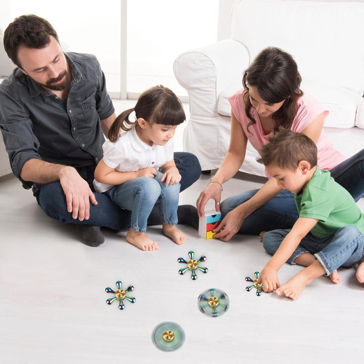 Spinner Fidget ATESSON Metal Aluminio 7.29x6.99cm Alivio Estrés